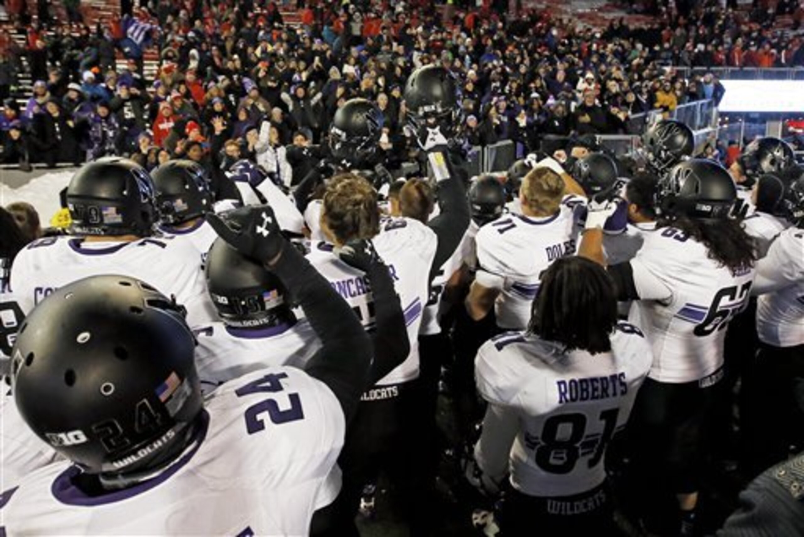 Northwestern has won 10 games in a season for just the third time since 1995.