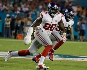 Jason Pierre-Paul isn't impressed by Carolina.