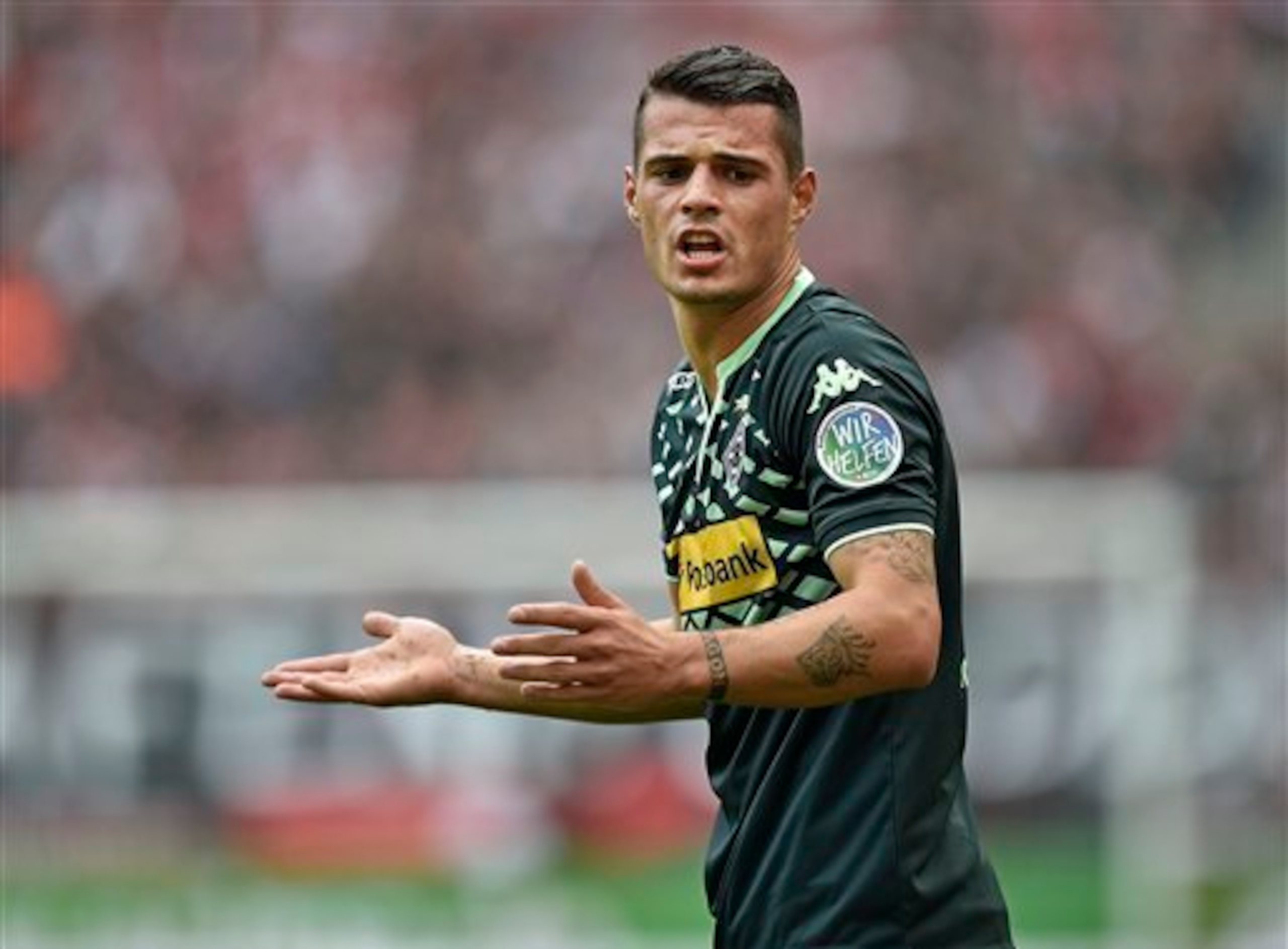 Borussia Monchengladbach's Granit Xhaka. Borussia Monchengladbach's Granit Xhaka.
