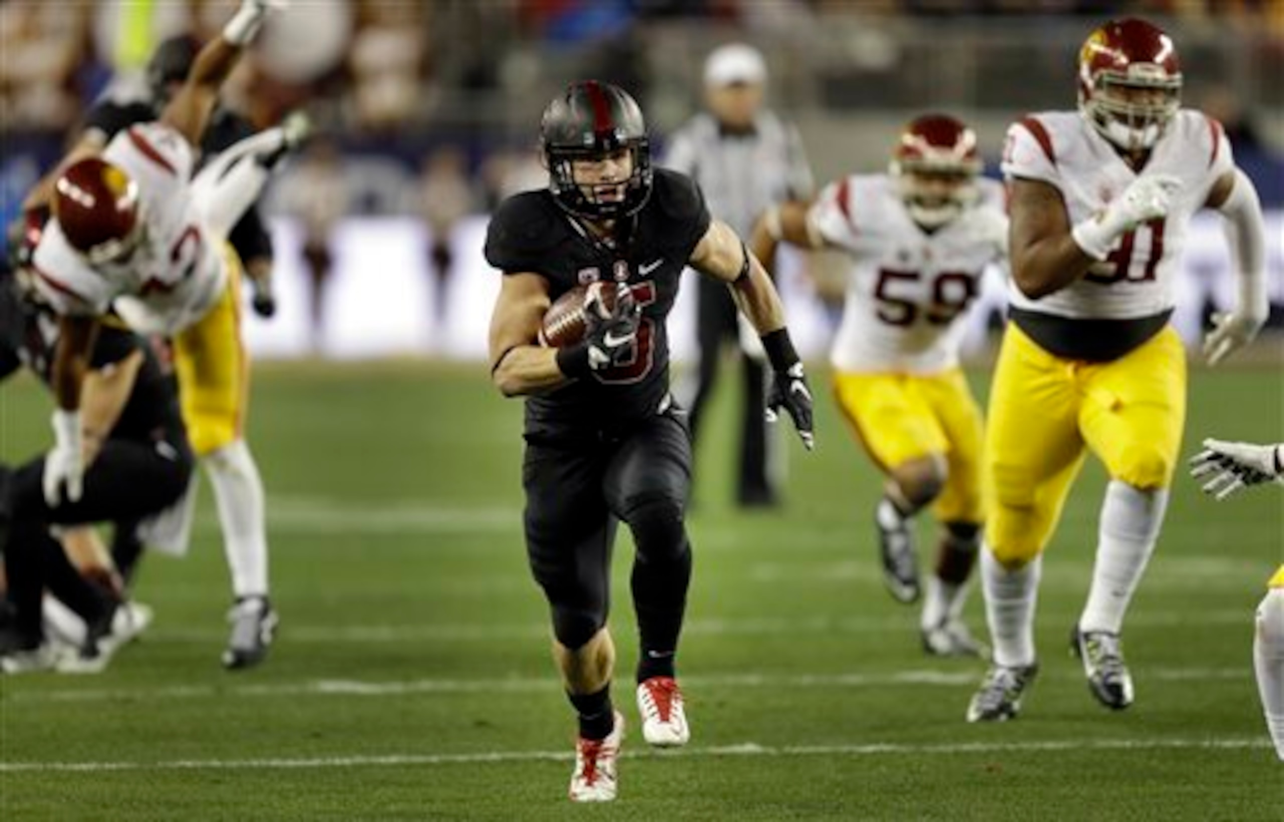 Christian McCaffrey broke out as a star this season for Stanford.