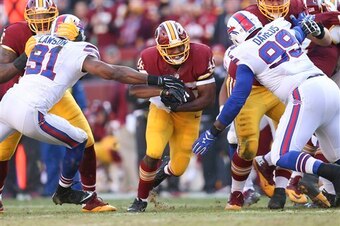 Morris ripped off a few big runs against Buffalo's defense.