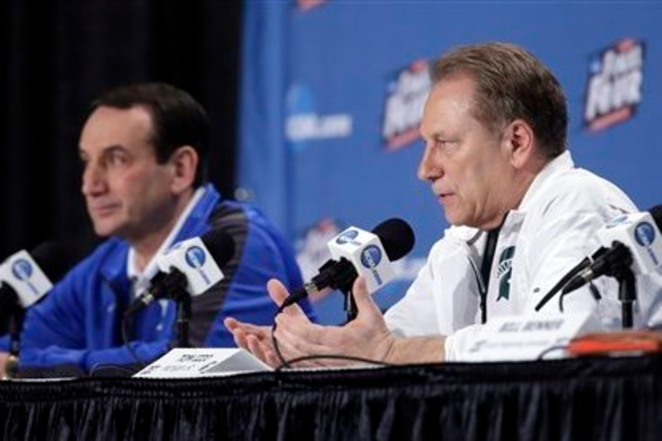 Mike Krzyzewski and Tom Izzo