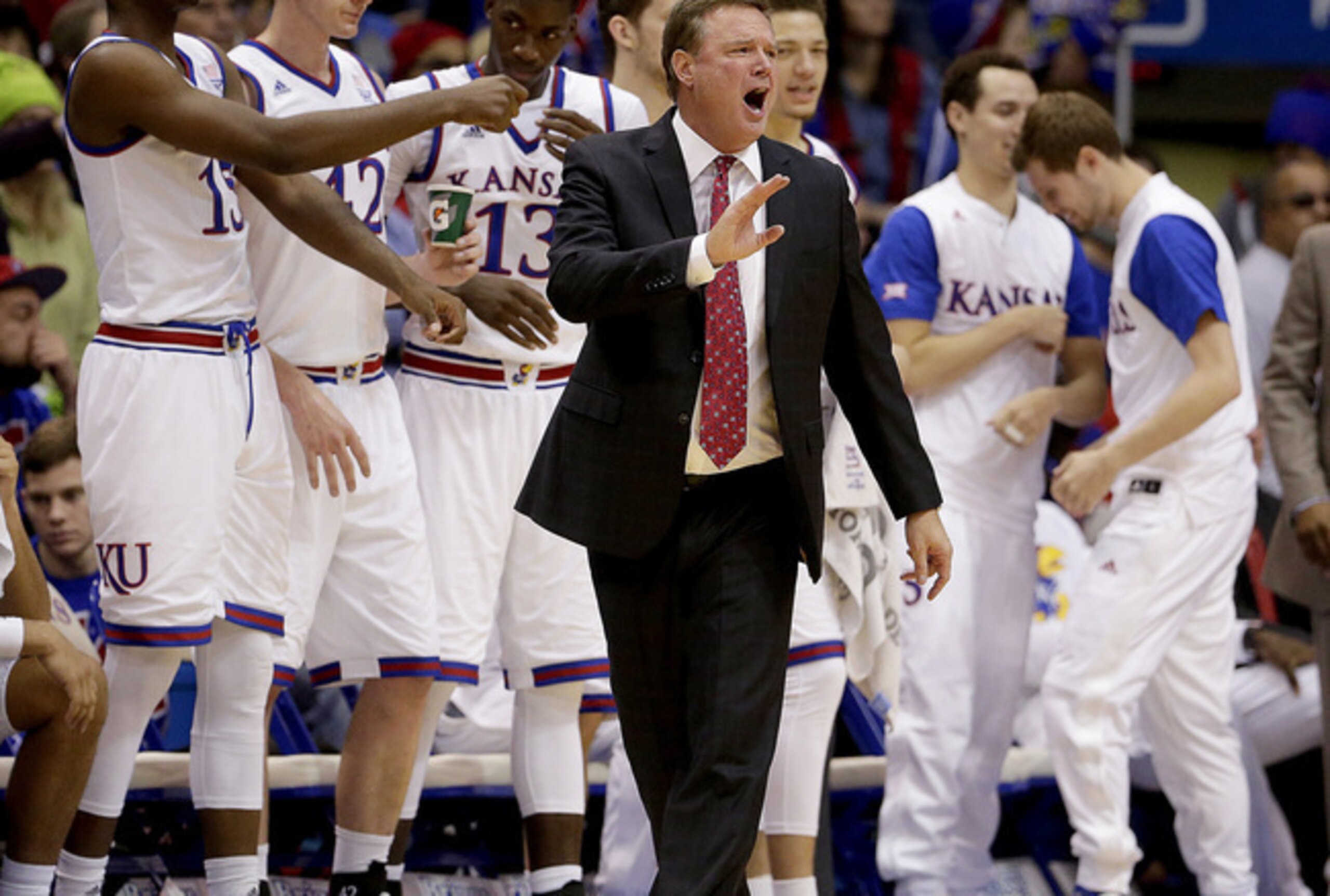 Kansas head coach Bill Self