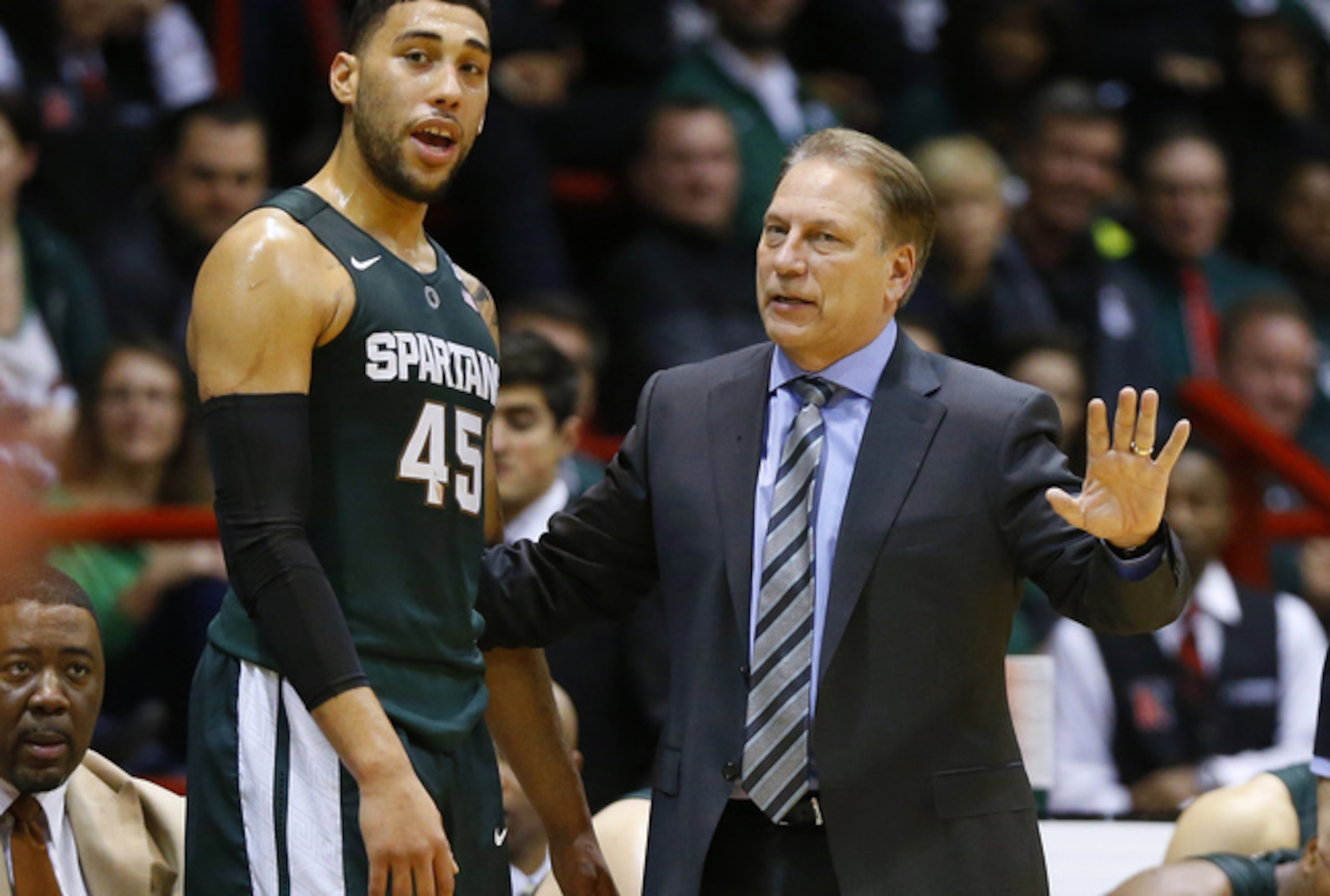Michigan State head coach Tom Izzo