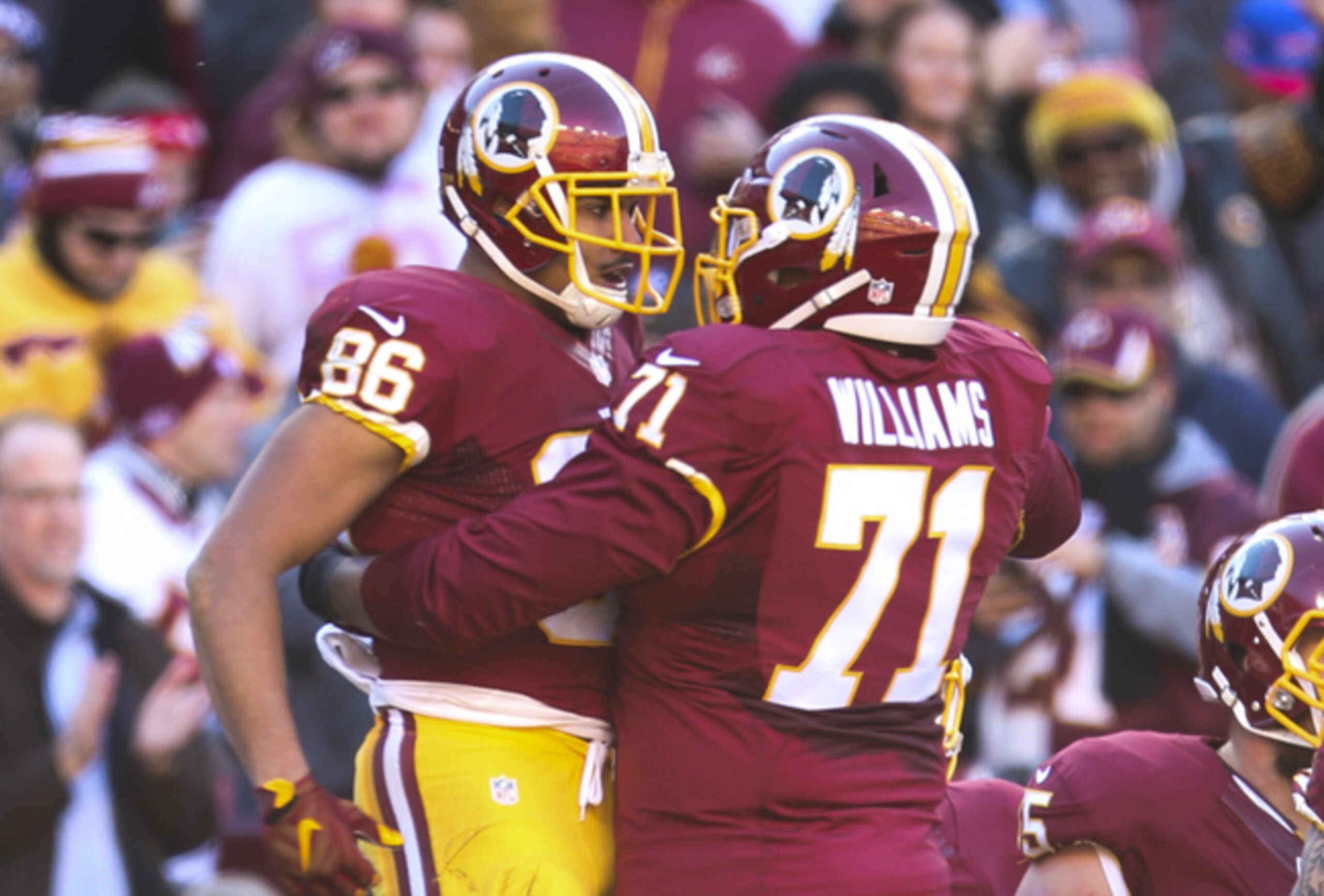 Jordan Reed (left) and Trent Williams