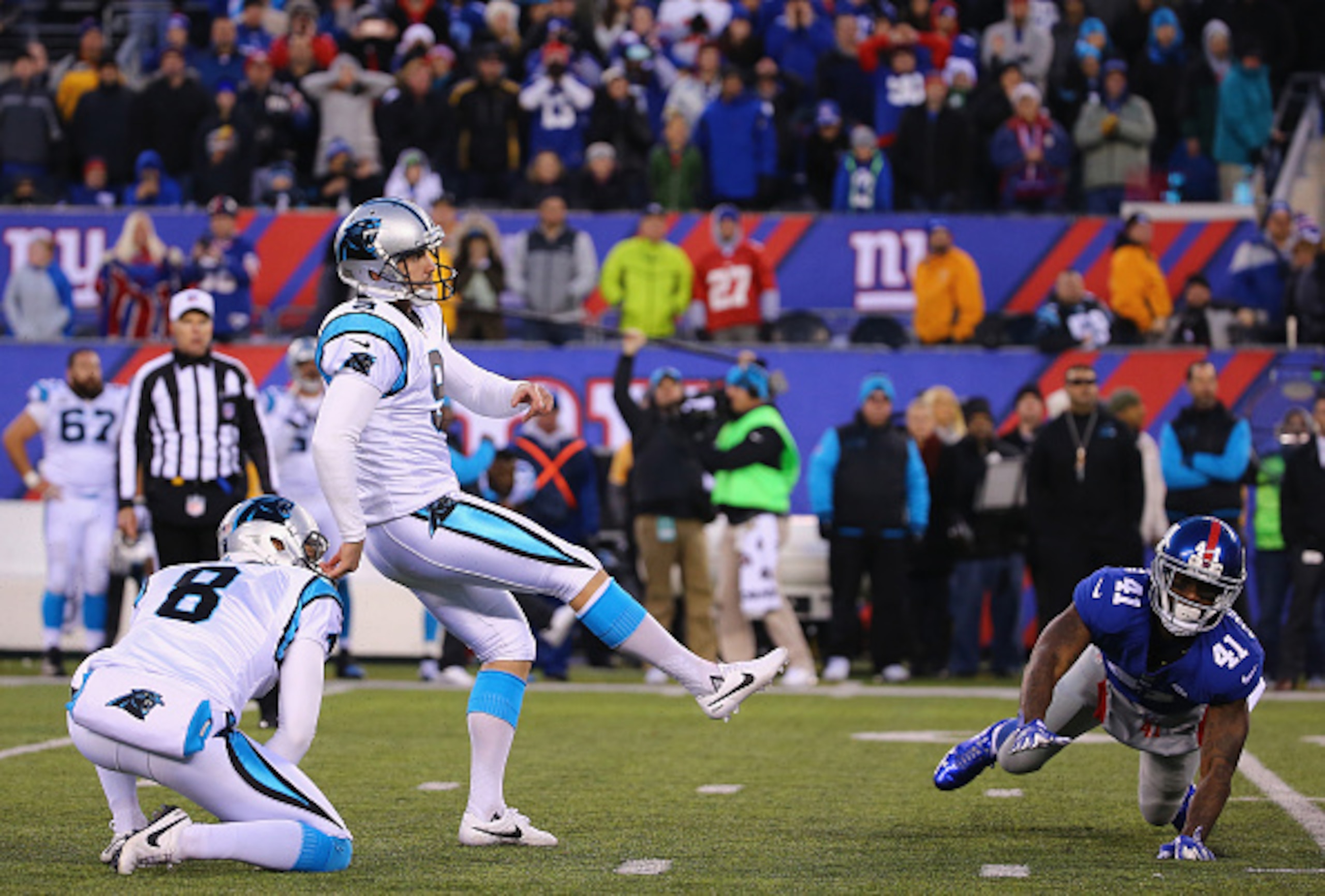 The Giants lost on a last-second field goal. The Giants lost on a last-second field goal.