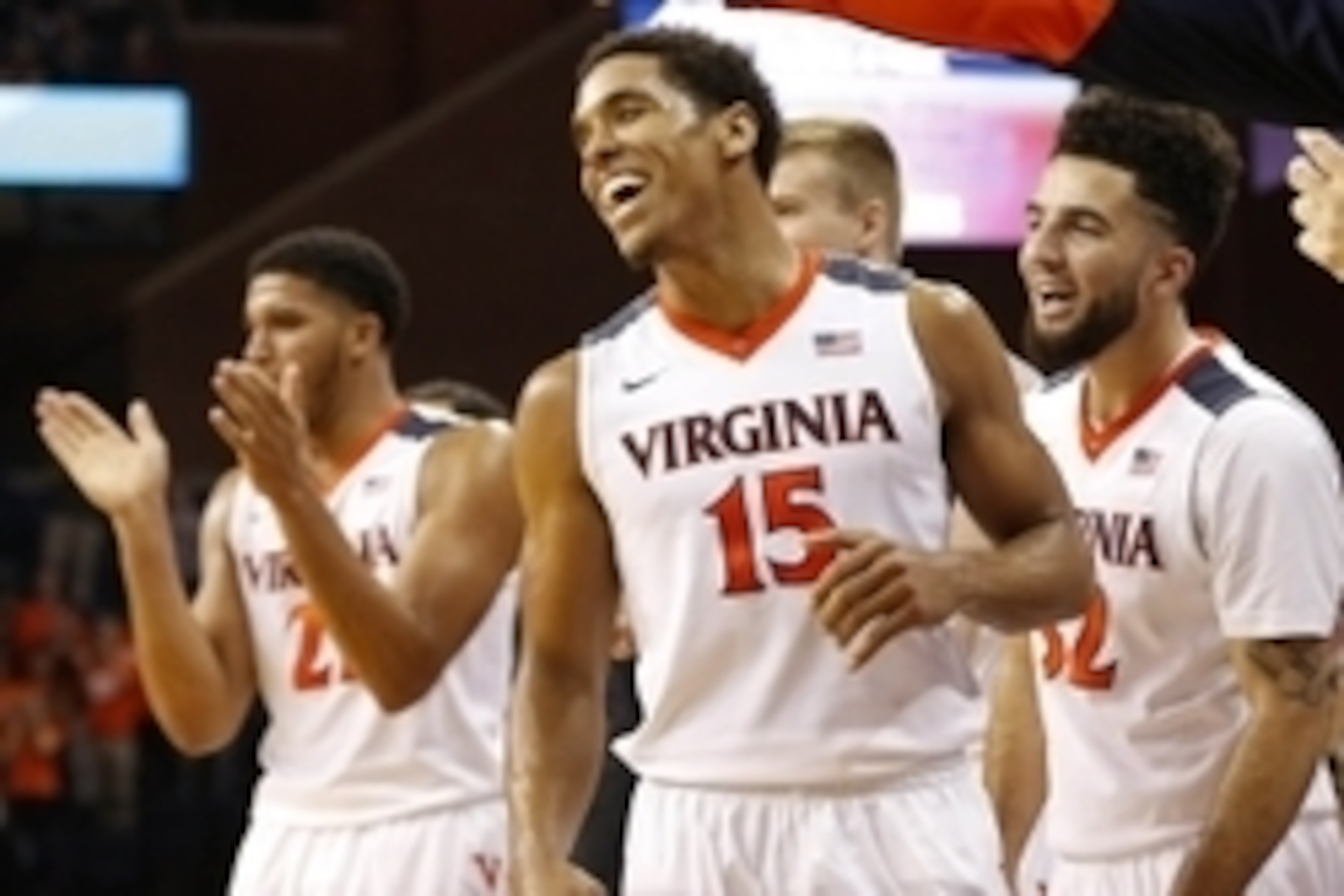 Malcolm Brogdon and teammates celebrate during an early-season victory.