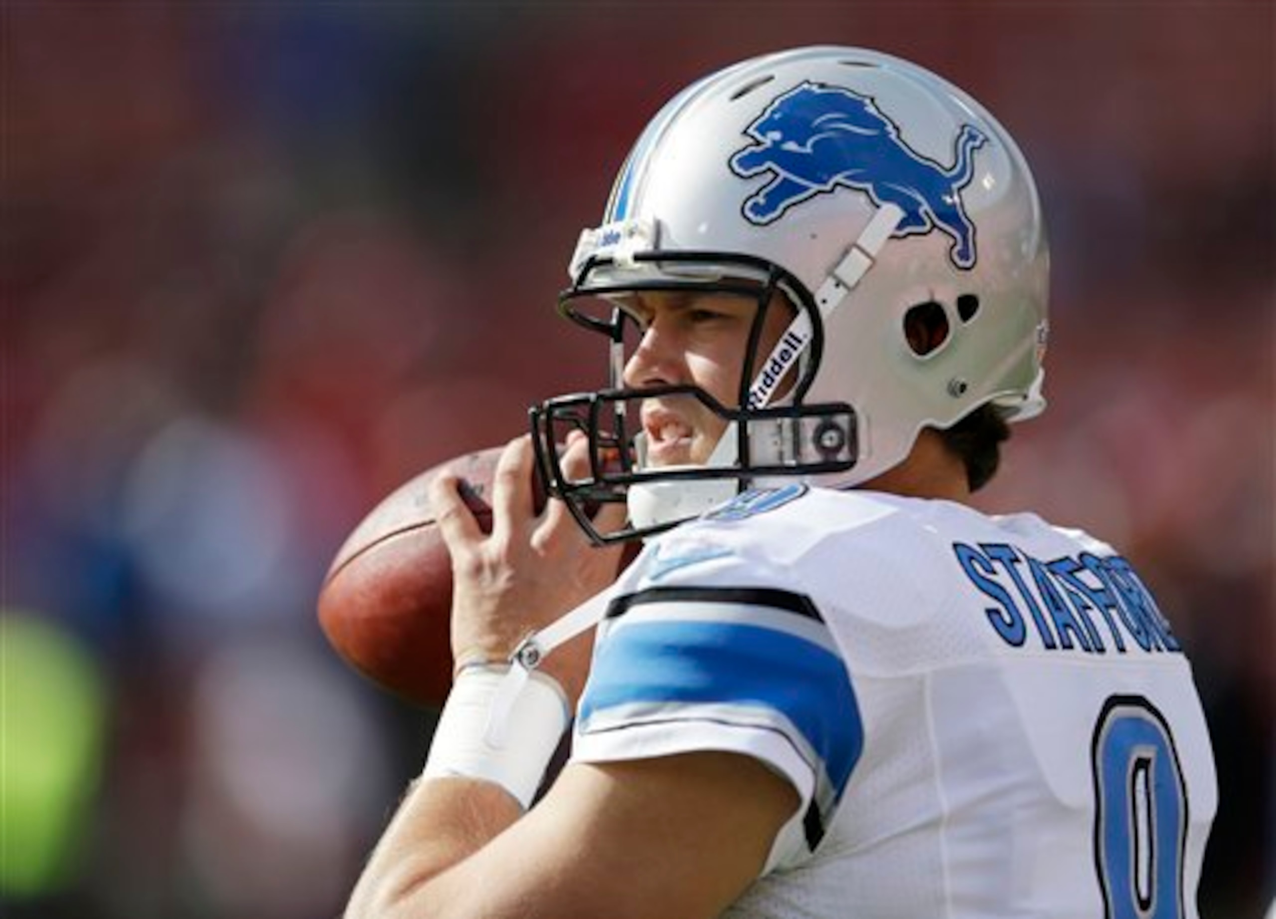Quarterback Matthew Stafford and the Lions will likely hand the 49ers their 11th loss of the season.