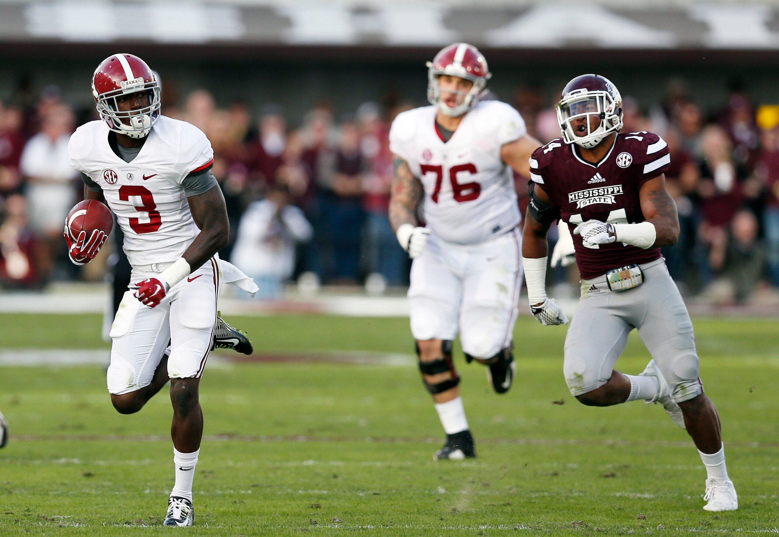 Calvin Ridley has emerged as Alabama's top receiver as a freshman.