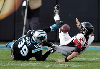 Kawann Short gave the Falcons a hard time two weeks ago.