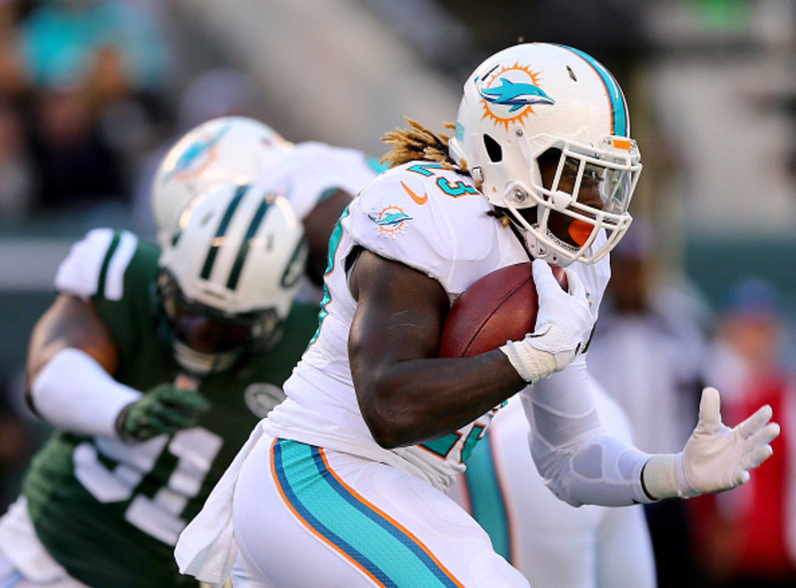 The Dolphins may want to get a better look at Jay Ajayi.