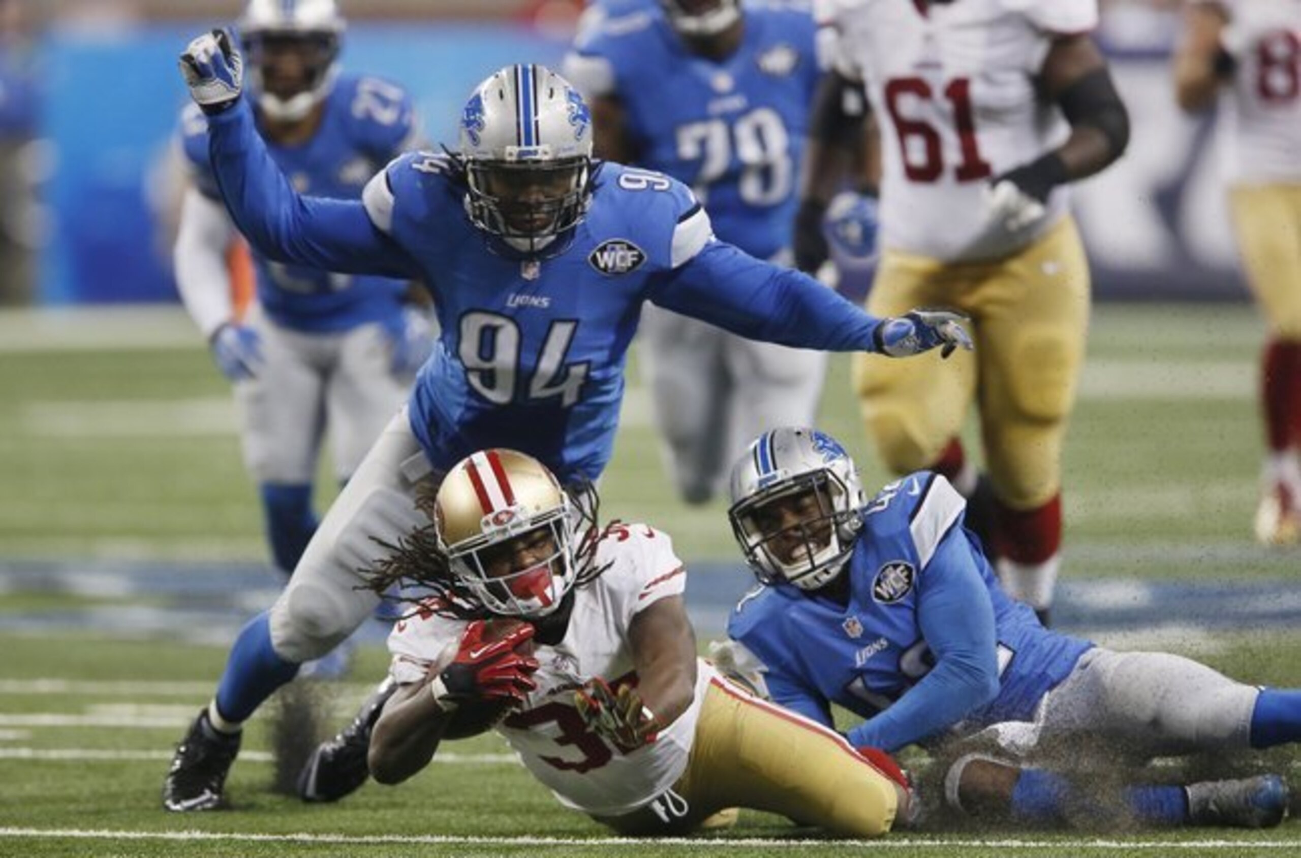 San Francisco couldn't contain or answer back to Detroit's second-half surge on Sunday.