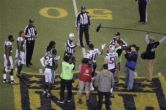 There was an awkward situation that unfolded during the overtime coin toss.