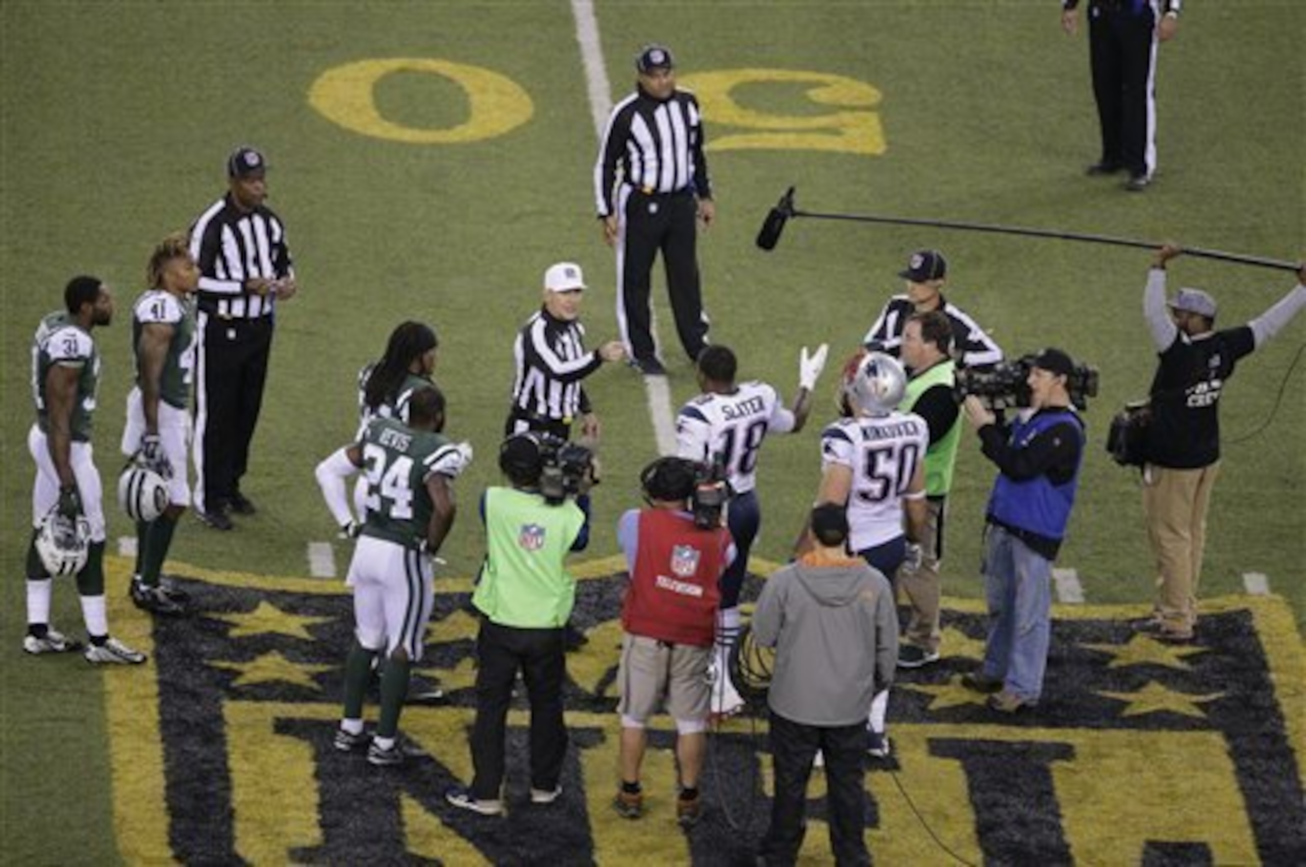 There was an awkward situation that unfolded during the overtime coin toss.