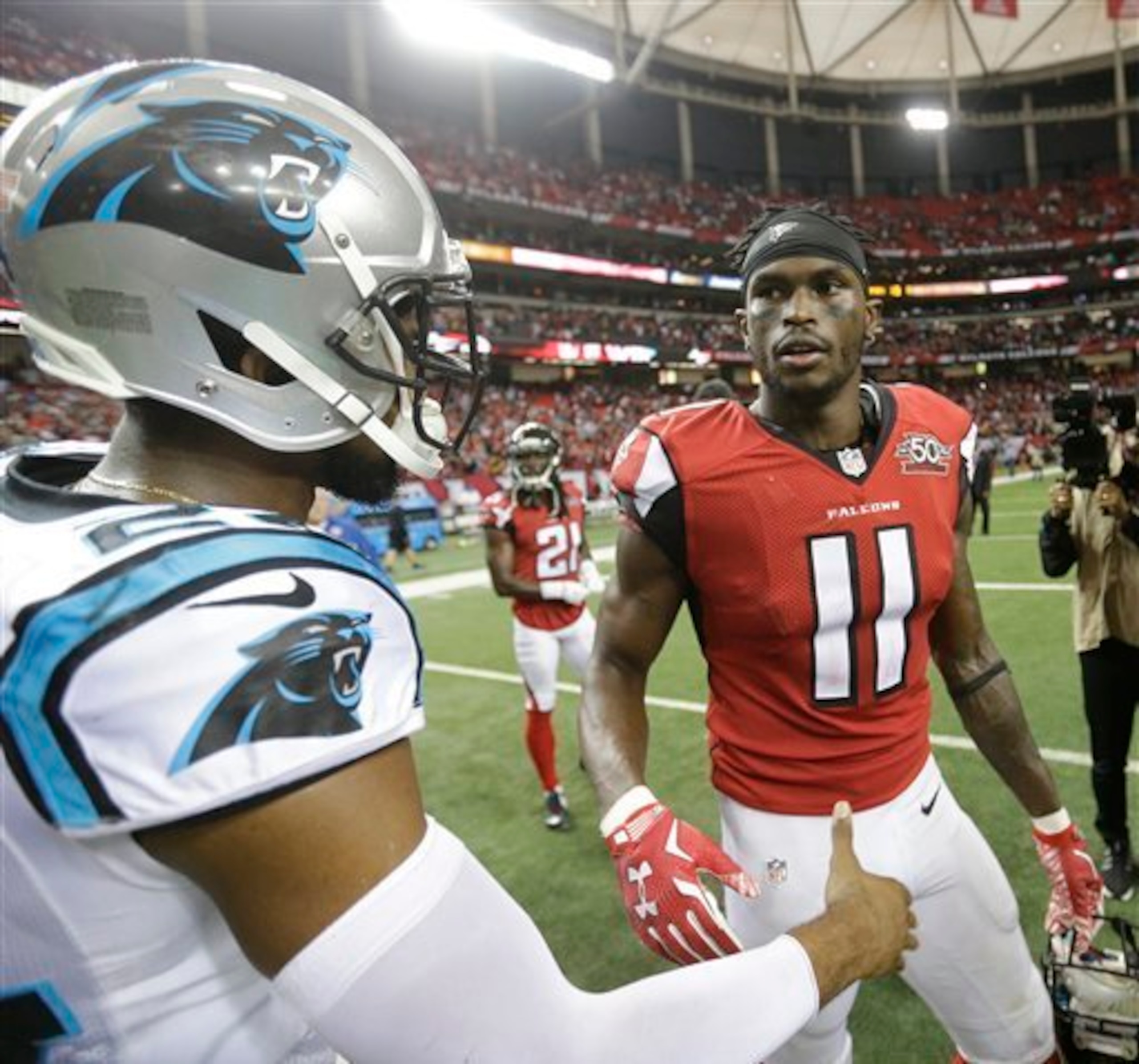 Julio Jones got the best of Josh Norman.