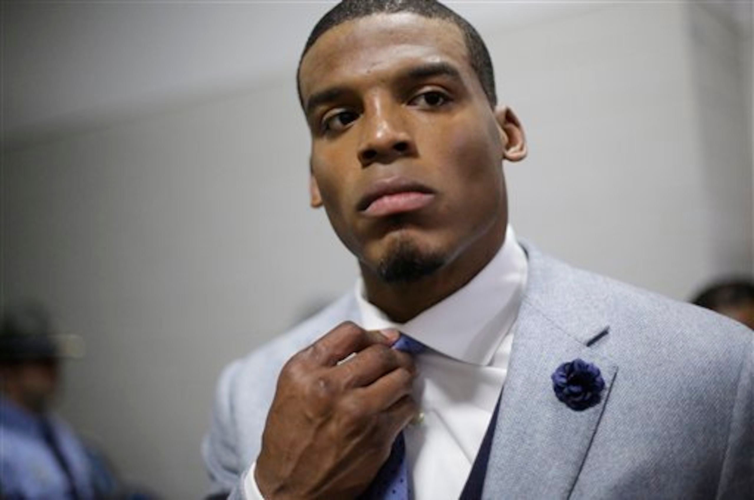 Cam Newton was obviously disappointed after the game.