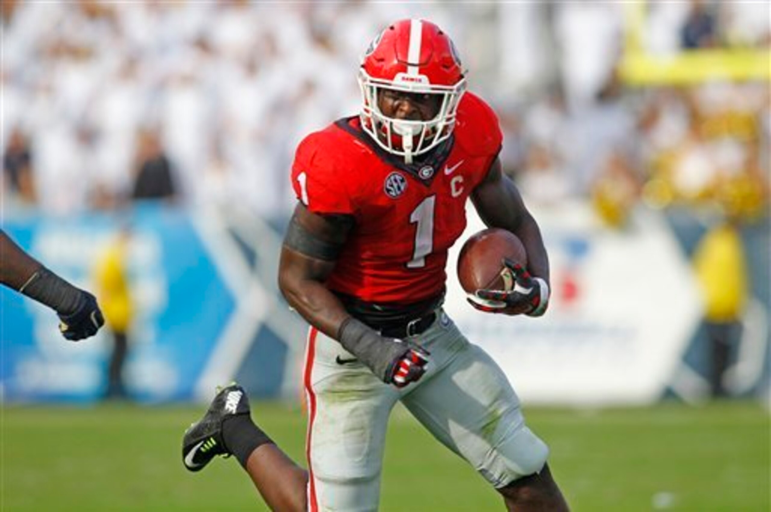Sony Michel grabbed the opportunity in front of him in Georgia's backfield.