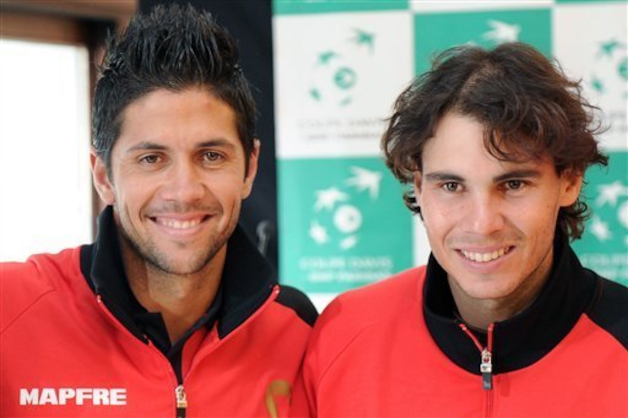 Fernando Verdasco and Rafael Nadal represent Spain at 2011 Davis Cup.