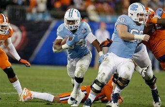 Elijah Hood developed into a backfield force for North Carolina.