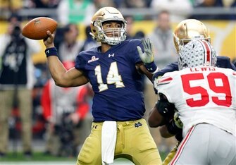 DeShone Kizer saved the season for Notre Dame's offense.