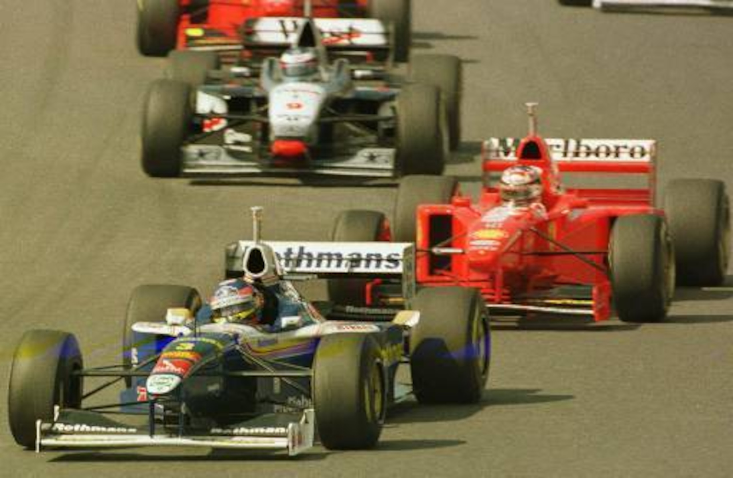Jacques Villeneuve of Williams in 1997. Jacques Villeneuve of Williams in 1997.