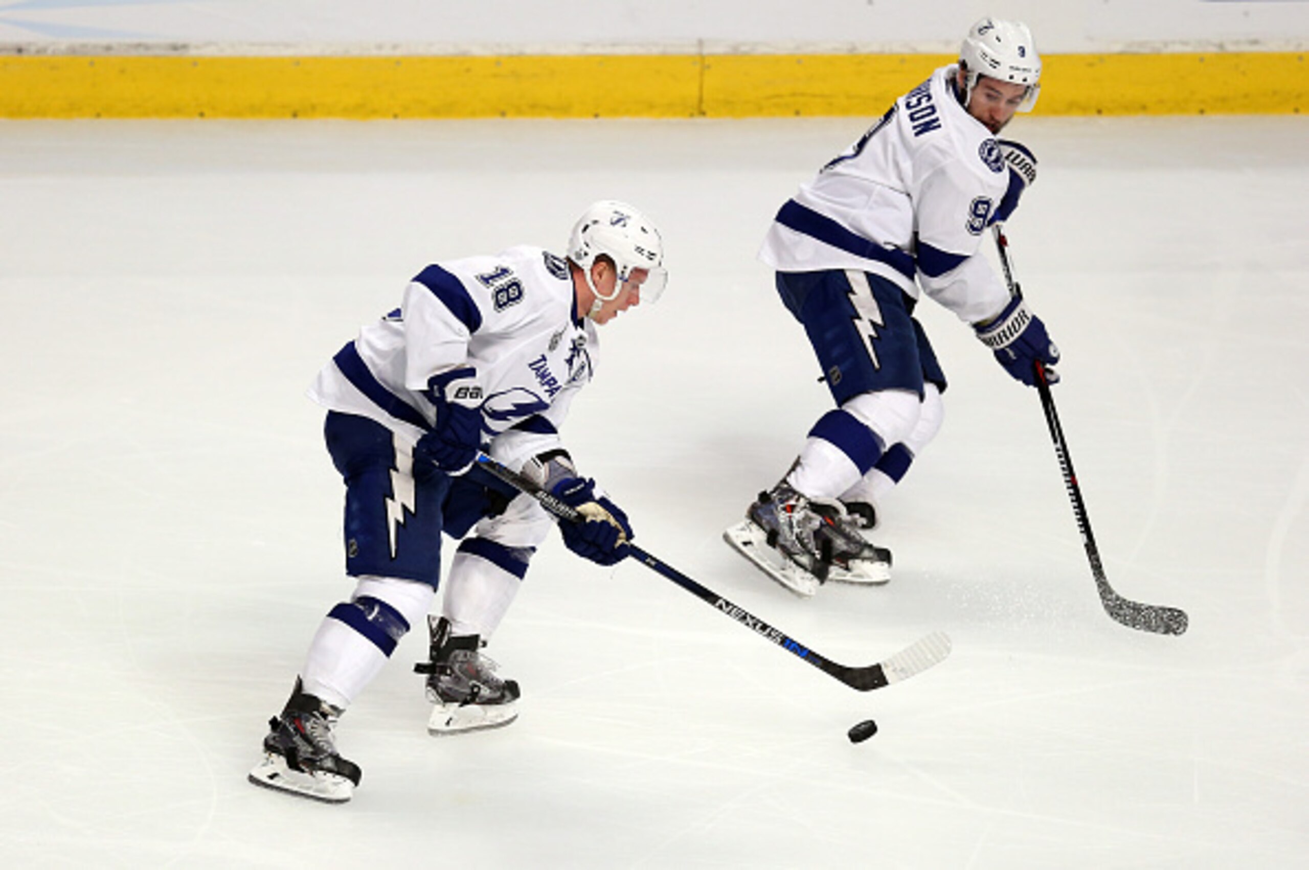Tampa Bay Lightning forwards Ondrej Palat and Tyler Johnson missed considerable time this season.