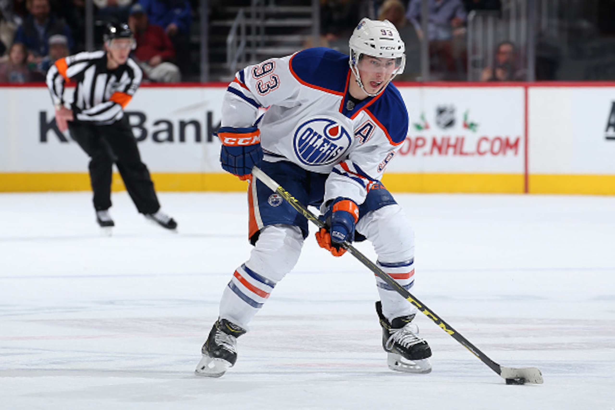 Edmonton Oilers center Ryan Nugent-Hopkins could be among this season's best young NHL trade assets