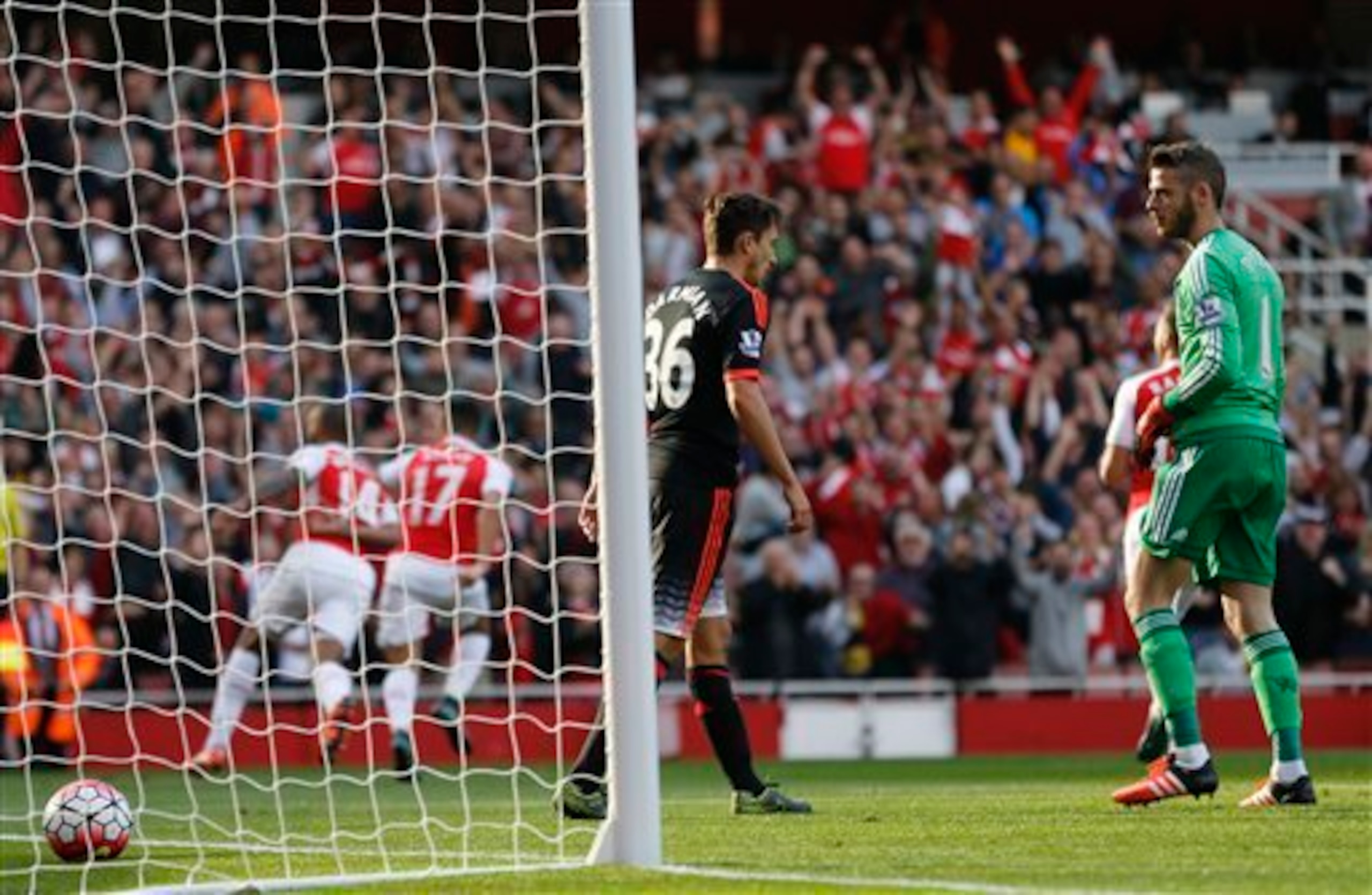 David De Gea was beaten three times in quick succession at the Emirates.