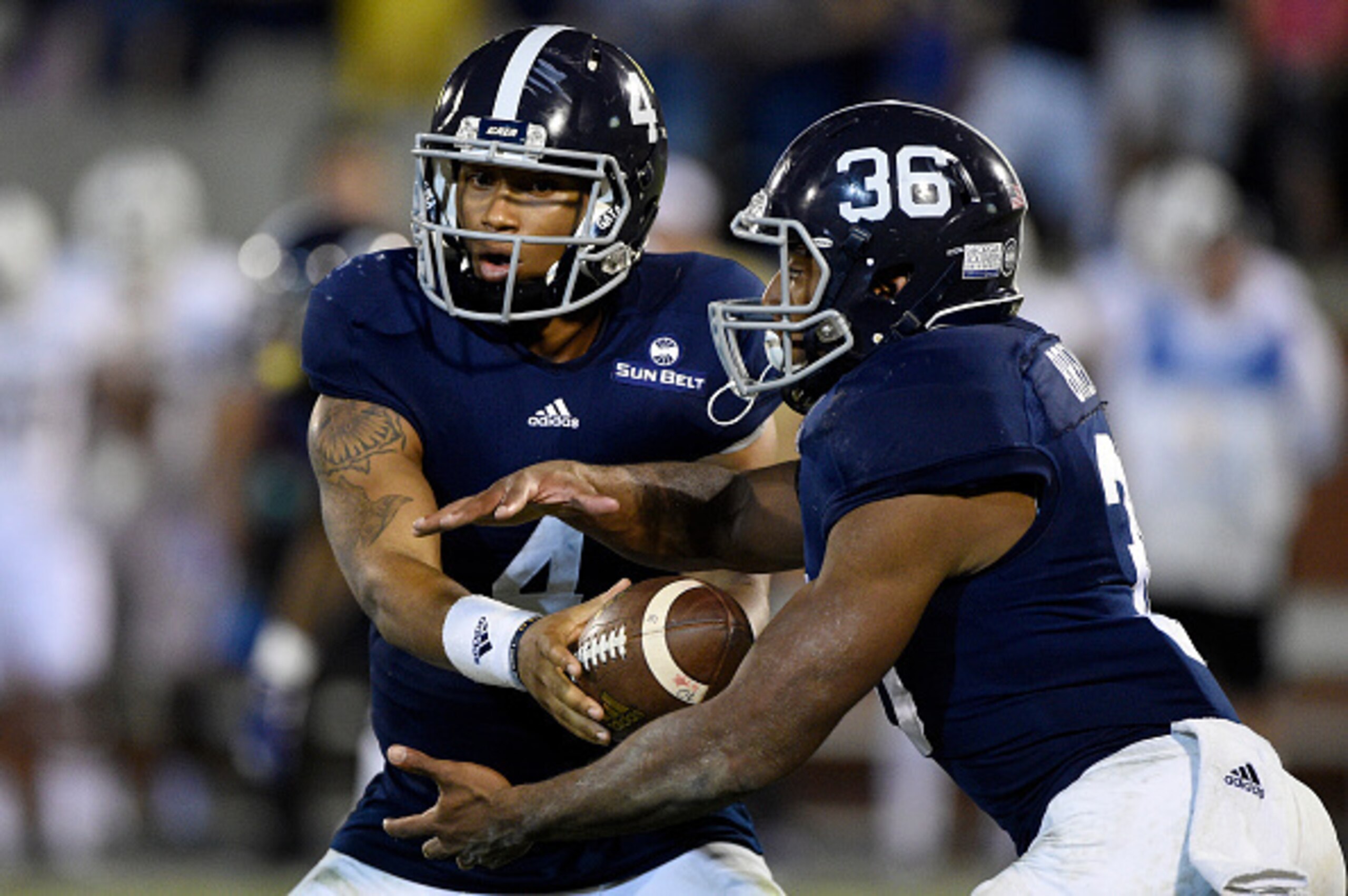 Georgia Southern QB Kevin Ellison and RB Matt Breida