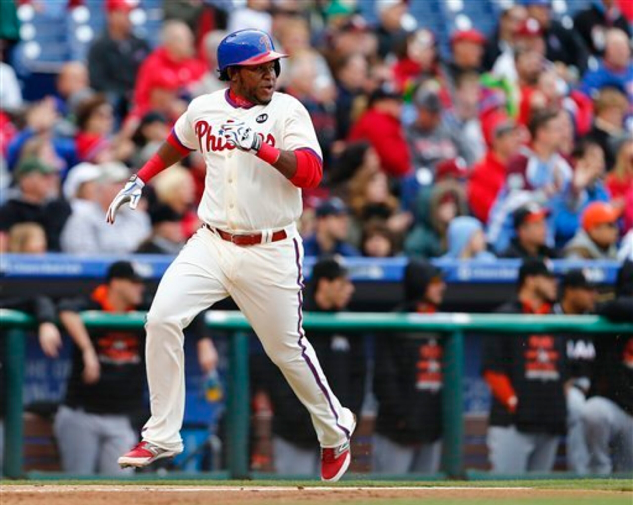 Maikel Franco, who tallied 14 homers in 80 games last season, can flat-out rake.