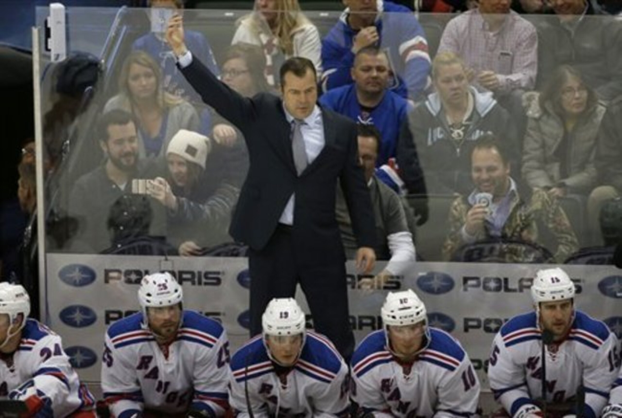 New York Rangers coach Alain Vigneault is desperate to find a solution for his club's woes this season.