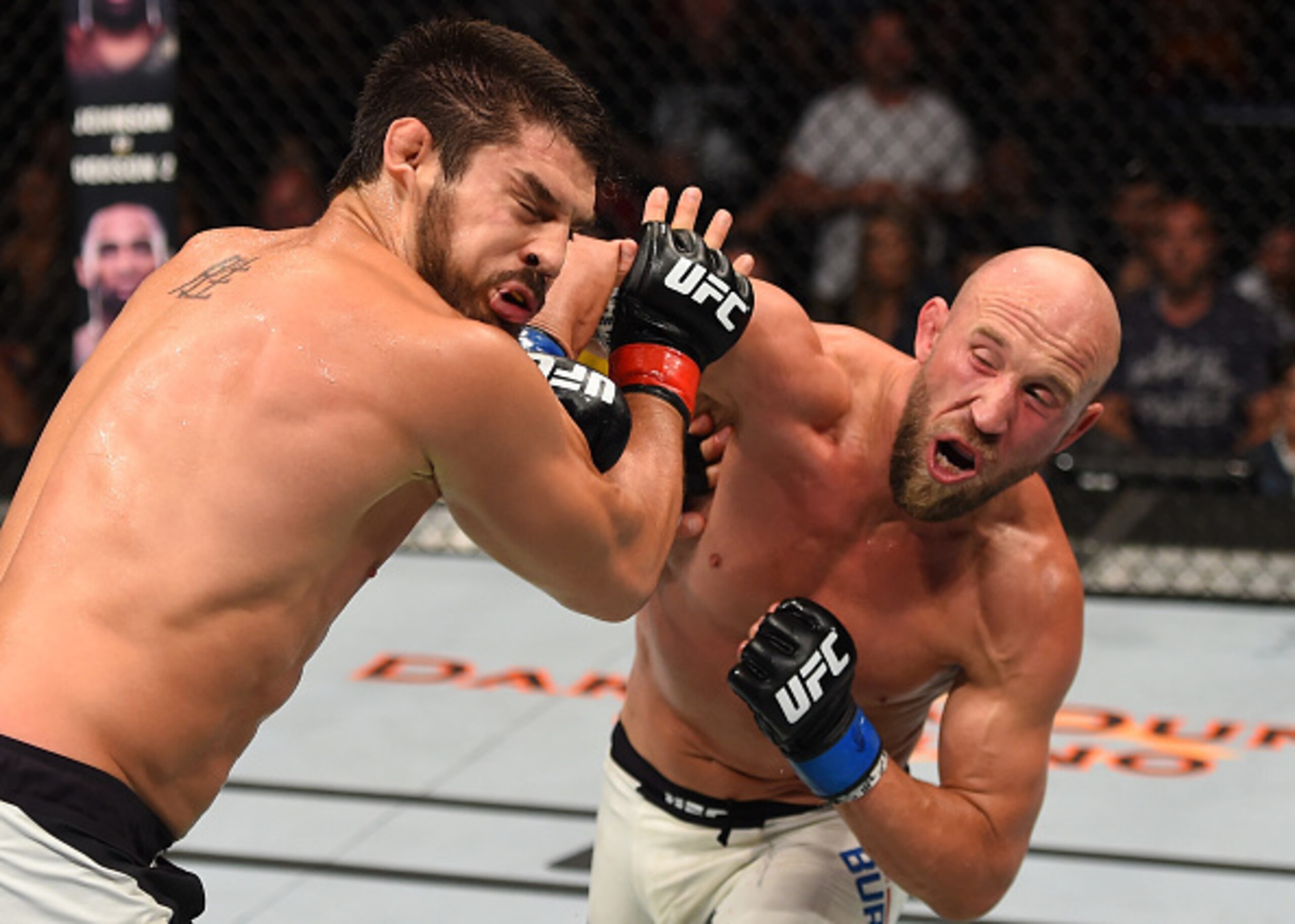 Veteran welterweight Burkman headlines the prelims. Veteran welterweight Burkman headlines the prelims.