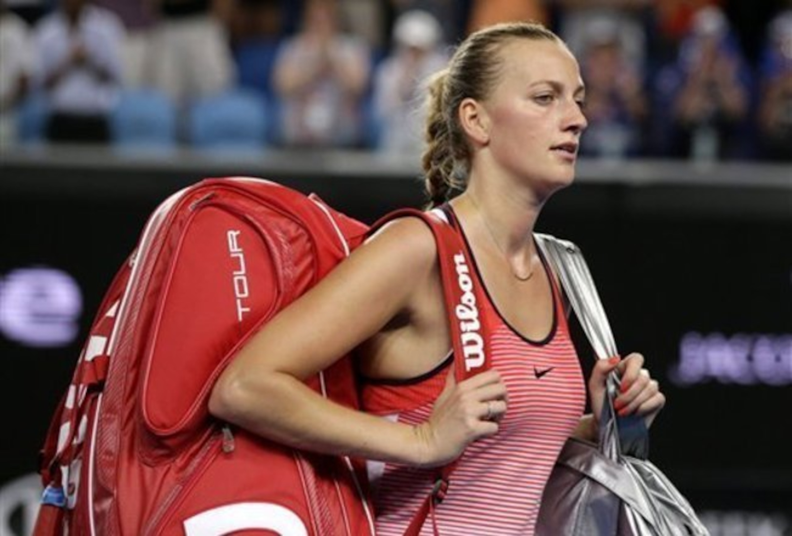 Petra Kvitova exits after losing a second-round match at the 2016 Australian Open.