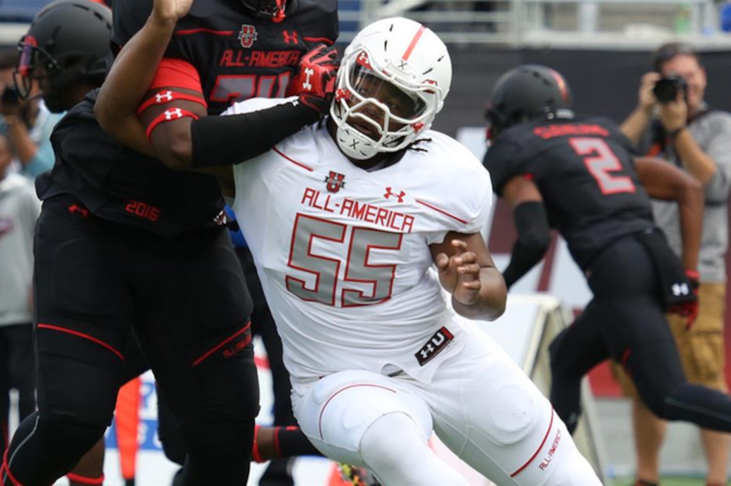 No. 1 overall prospect Rashan Gary of New Jersey.