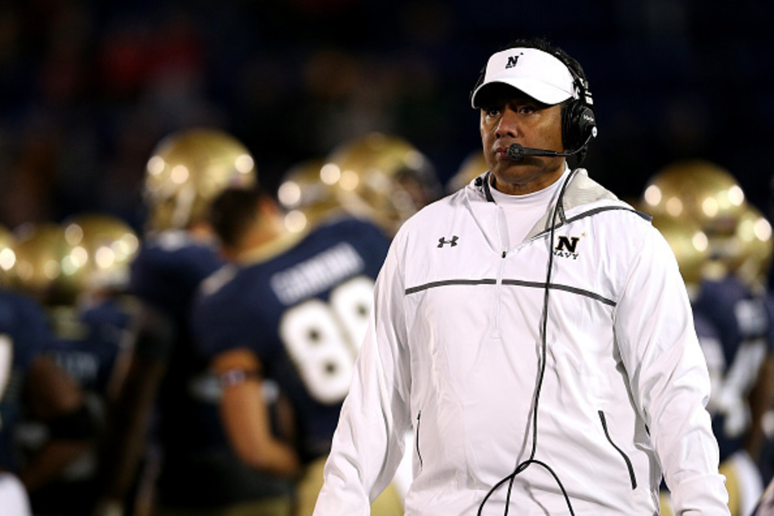 Navy HC Ken Niumatalolo Navy HC Ken Niumatalolo