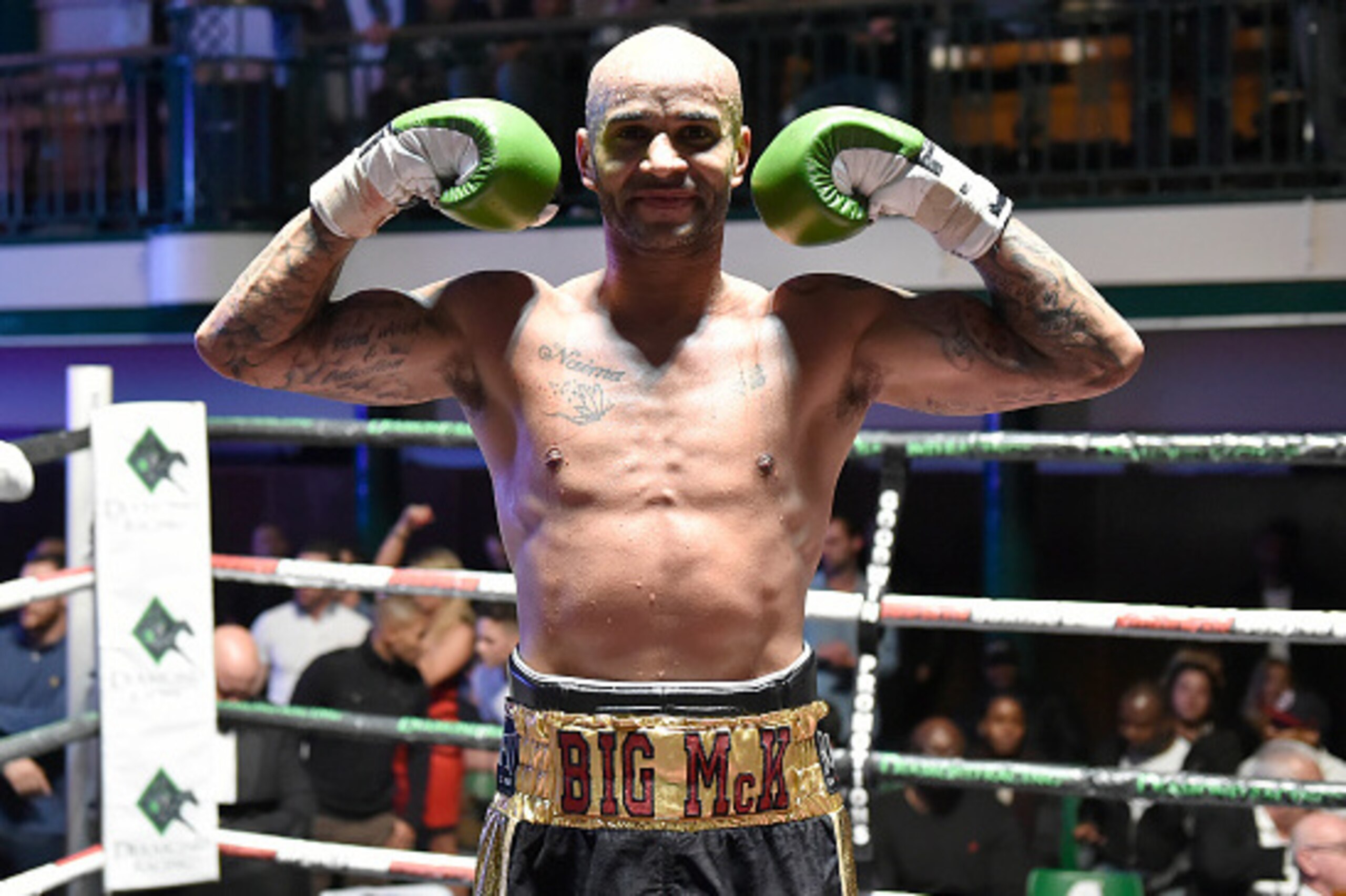 Leon McKenzie put the football boots away to follow in his father's footsteps in the ring.