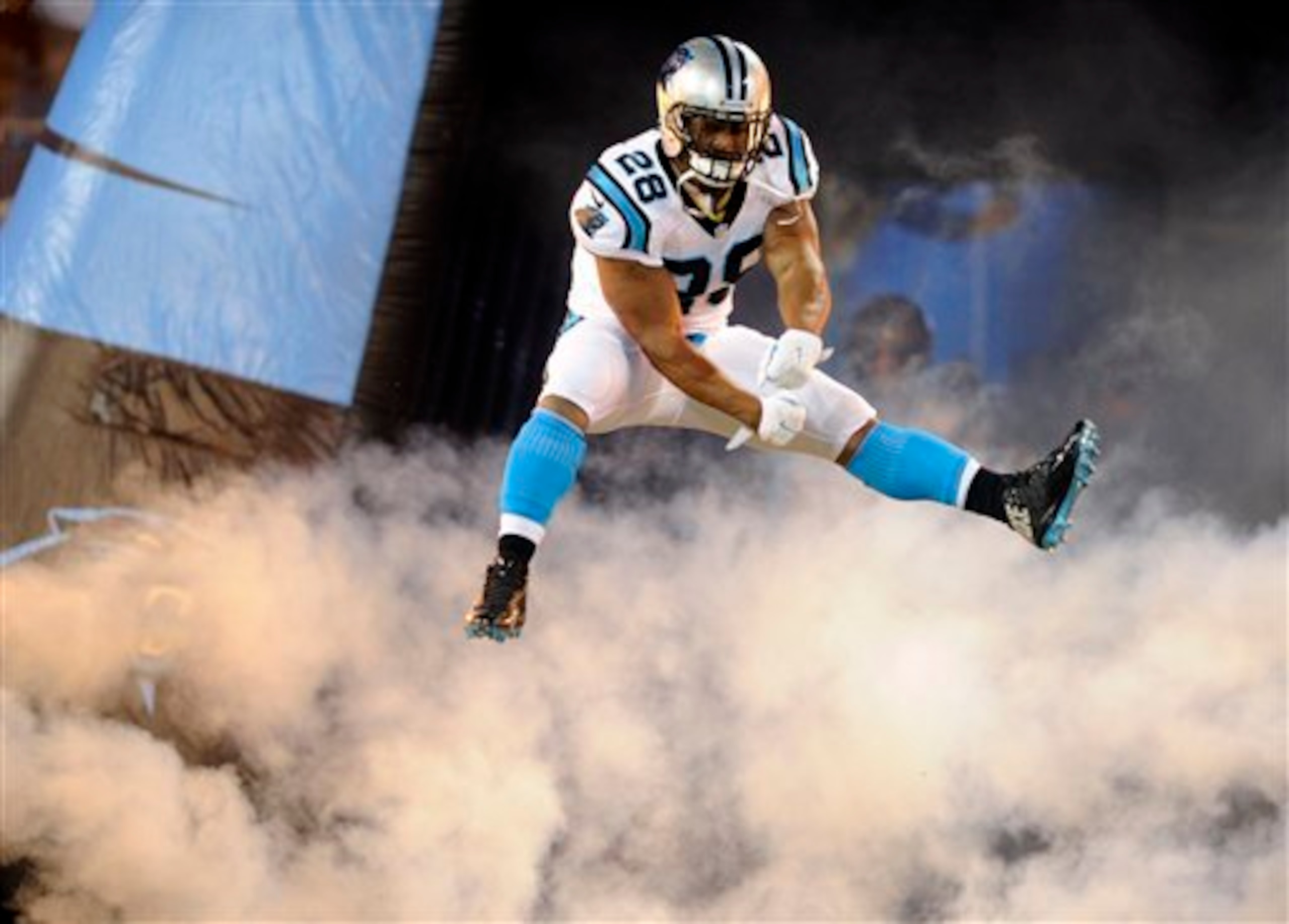 Jonathan Stewart certainly hopes to keep Carolina's rushing attack rolling against the tough Broncos defense.