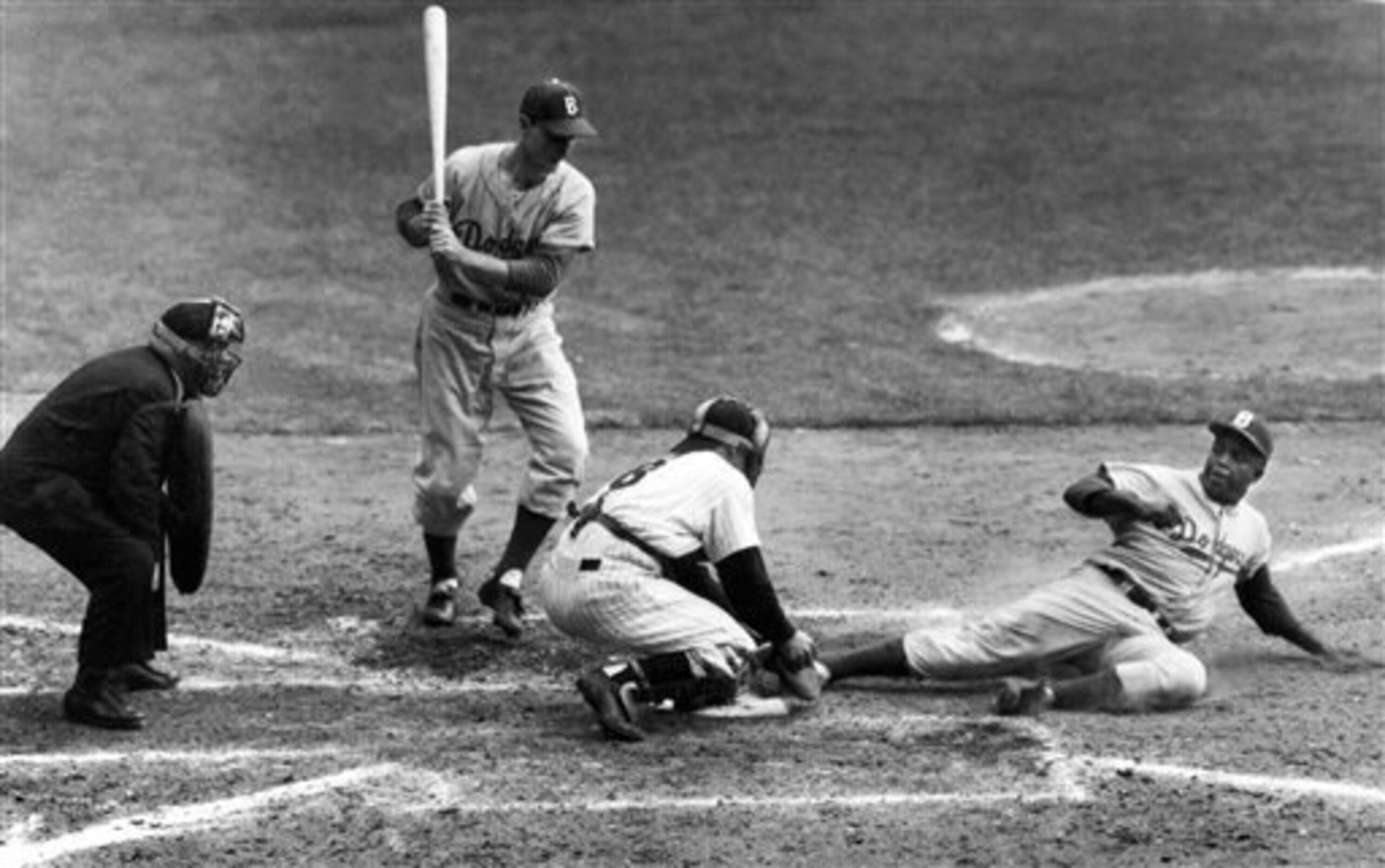 The NL Rookie of the Year in 1947, Jackie Robinson was an All-Star six times in 10 seasons. The NL Rookie of the Year in 1947, Jackie Robinson was an All-Star six times in 10 seasons.