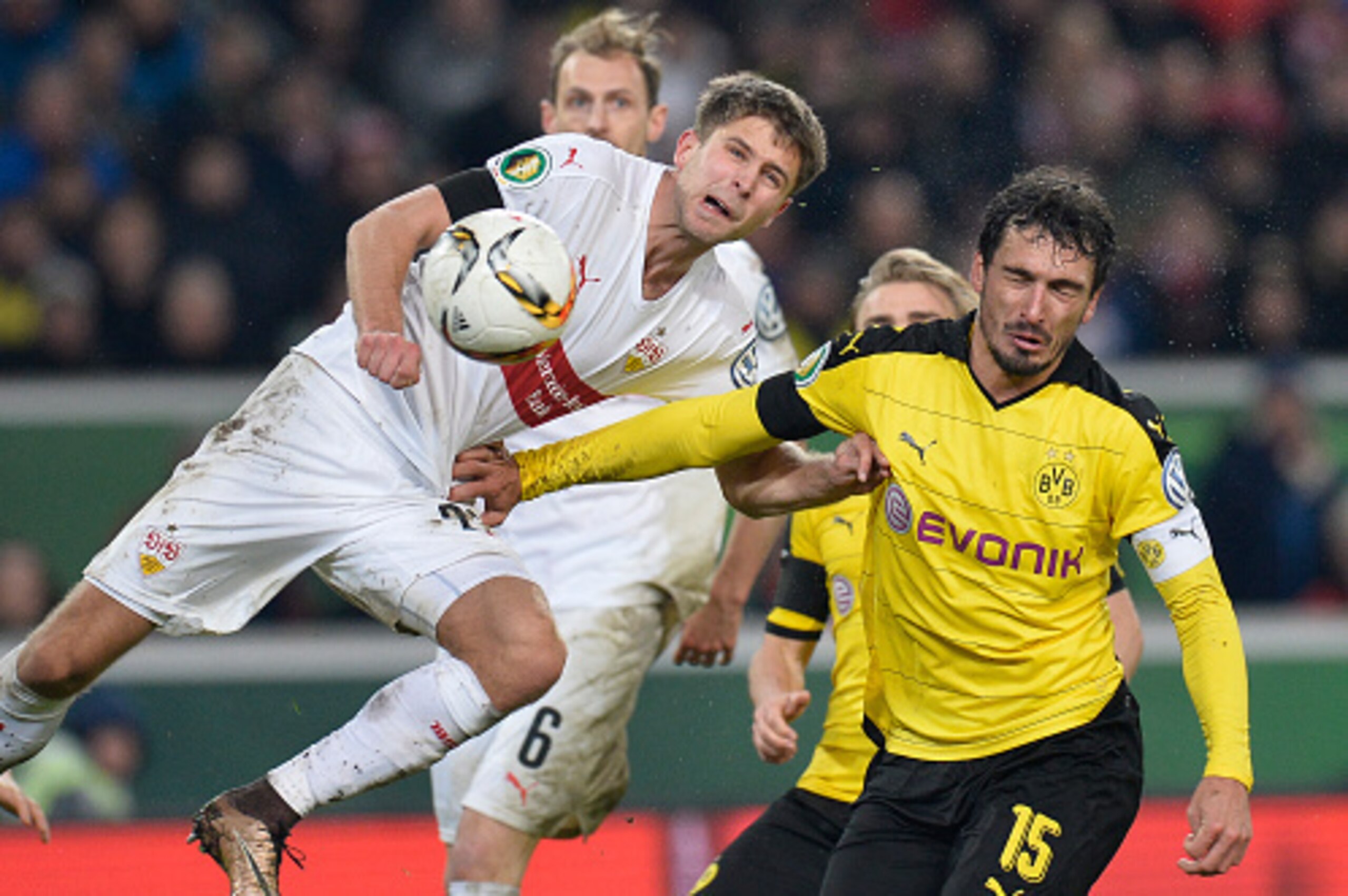 Spectators didn't have to avert their eyes like Mats Hummels did in this photo. It was a great game.