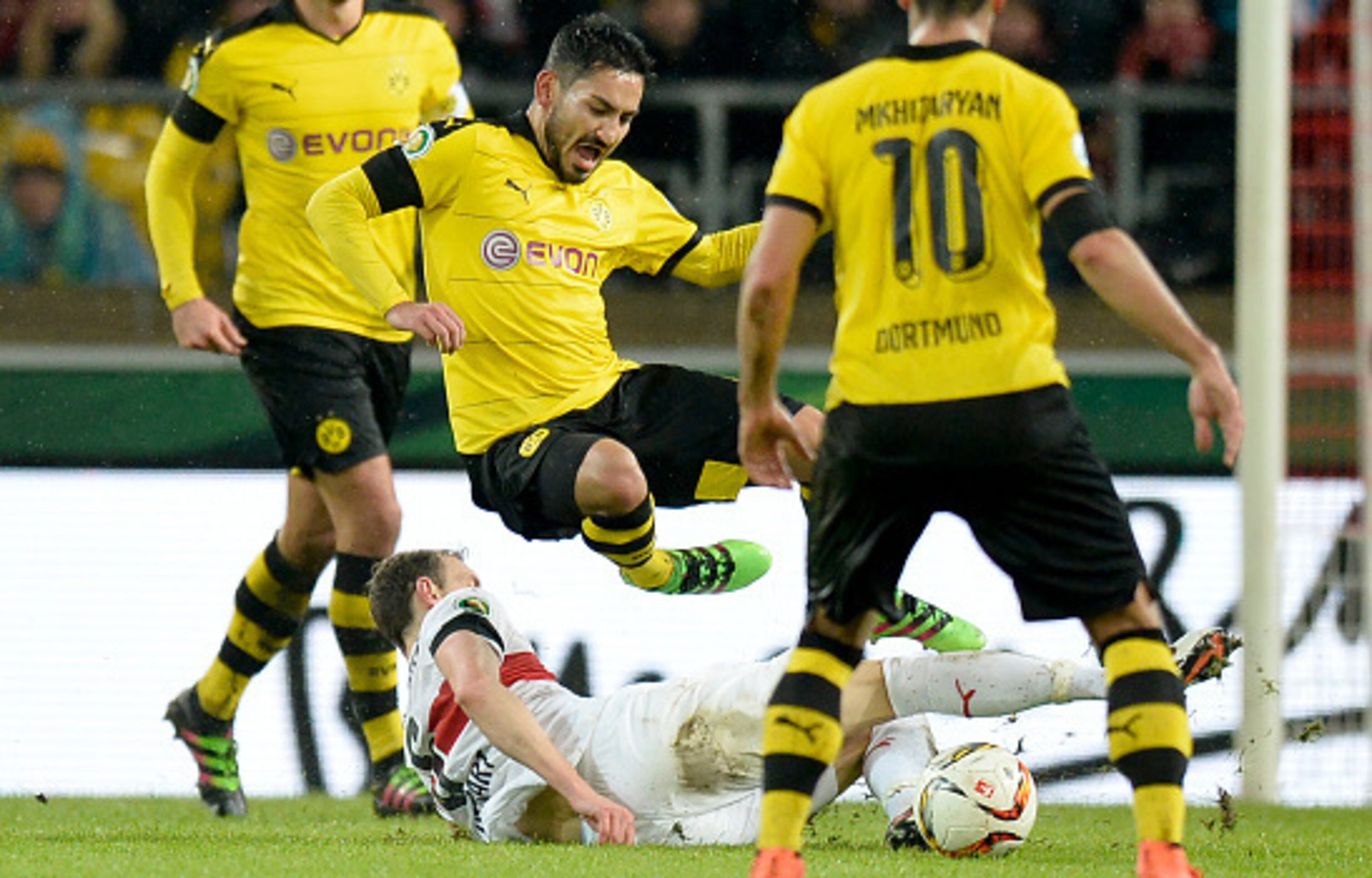 The only way to stop Ilkay Gundogan was to take him down.