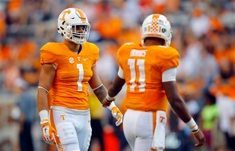 Tennessee RB Jalen Hurd and QB Joshua Dobbs