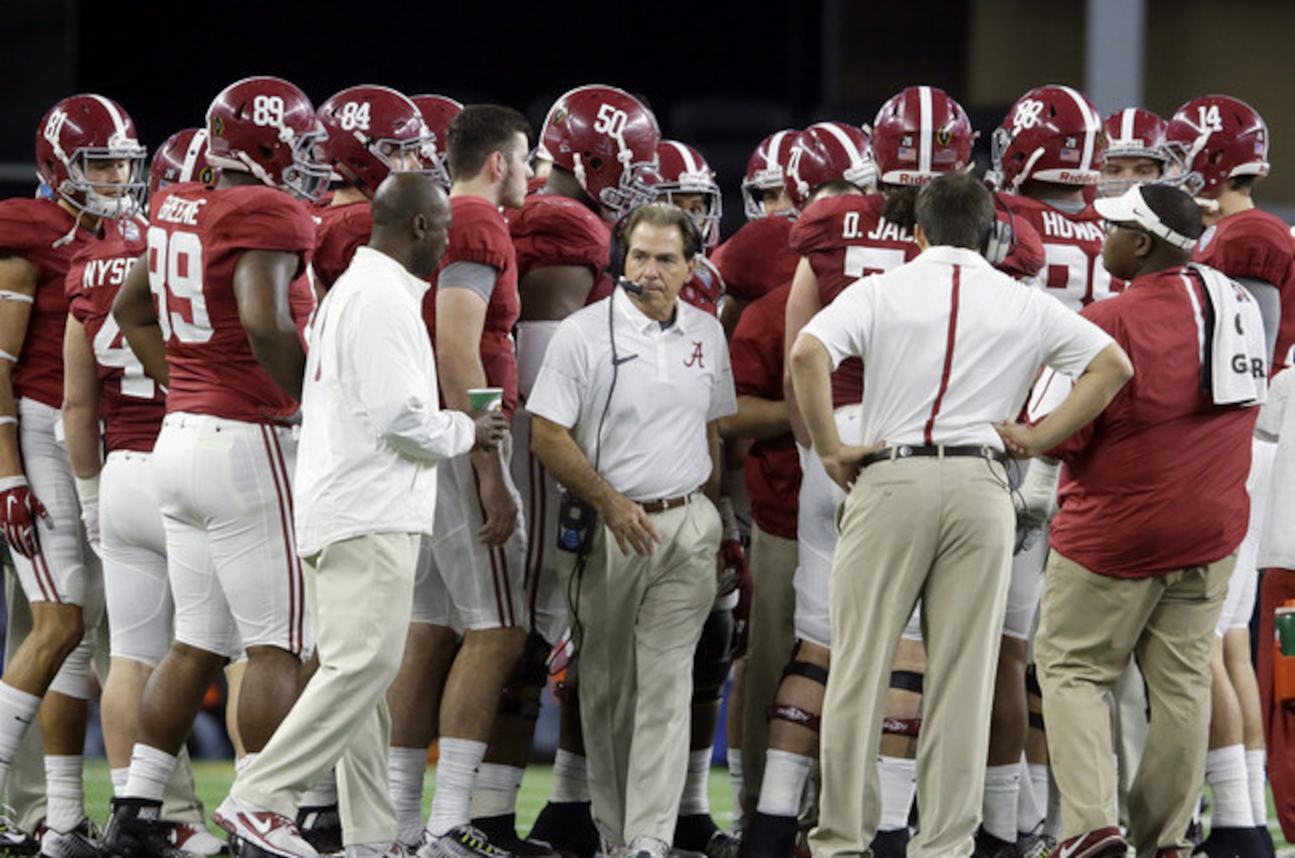 Nick Saban and Alabama had their share of athletes who were consensus freshman All-Americans, including wide receiver Calvin Ridley, cornerback Minkah Fitzpatrick and offensive lineman Ross Pierschbacher. Nick Saban and Alabama had their share of athletes who were consensus freshman All-Americans, including wide receiver Calvin Ridley, cornerback Minkah Fitzpatrick and offensive lineman Ross Pierschbacher.