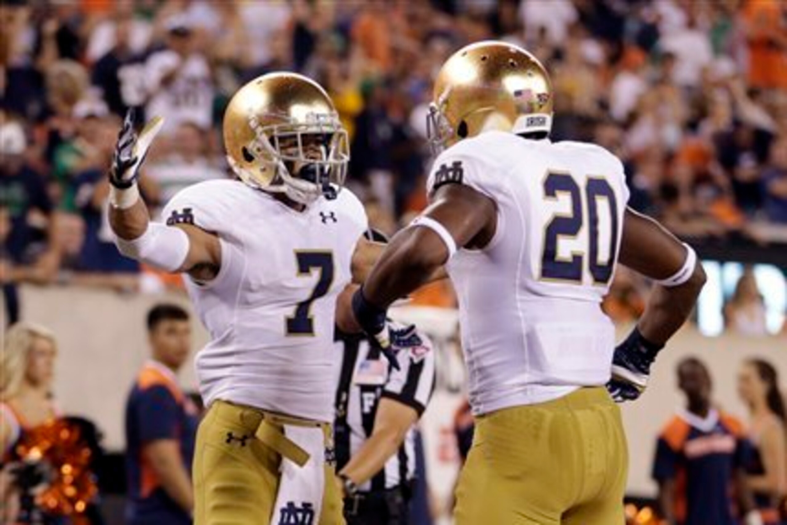 Former Notre Dame WR Will Fuller and RB C.J. Prosise