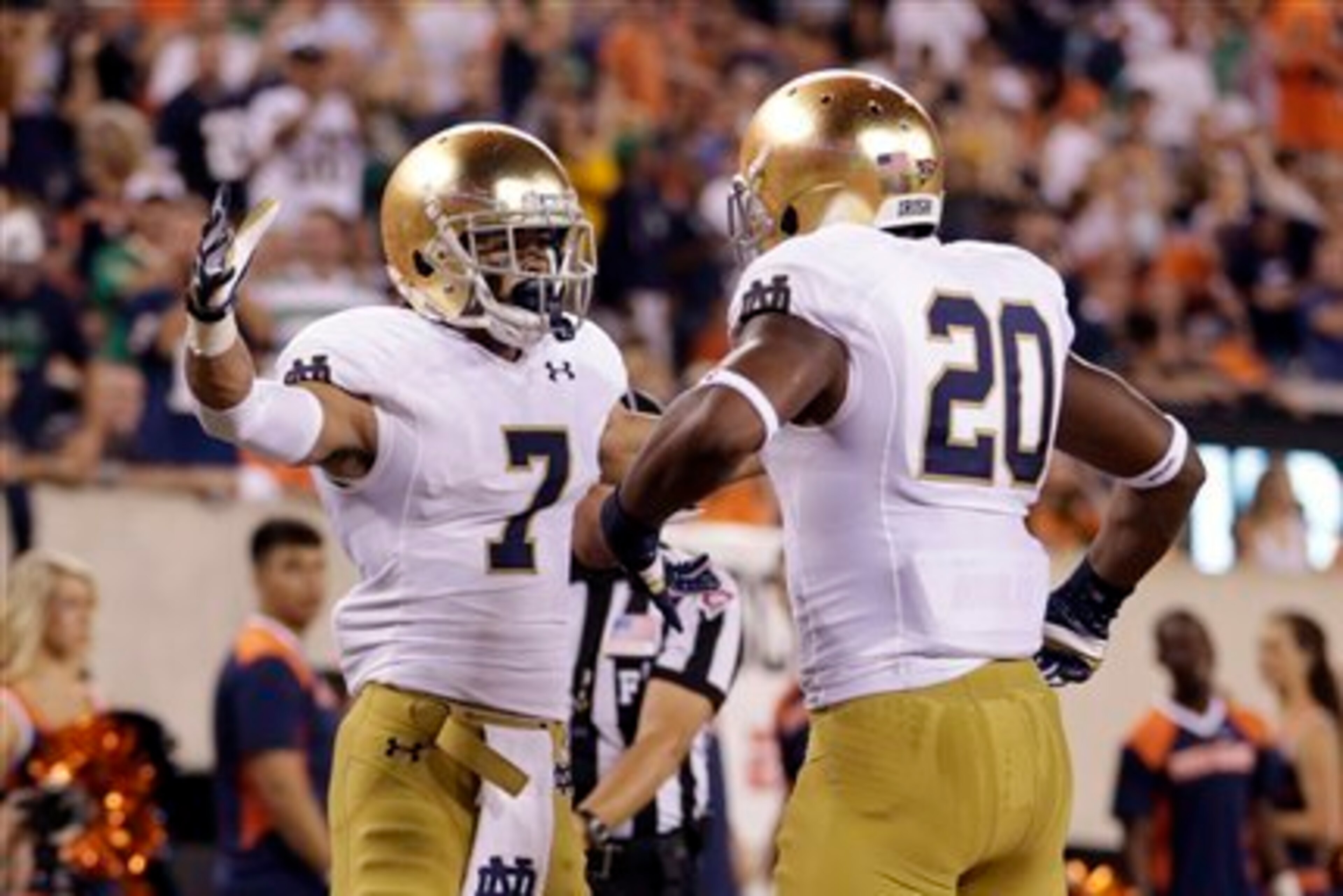 Former Notre Dame WR Will Fuller and RB C.J. Prosise