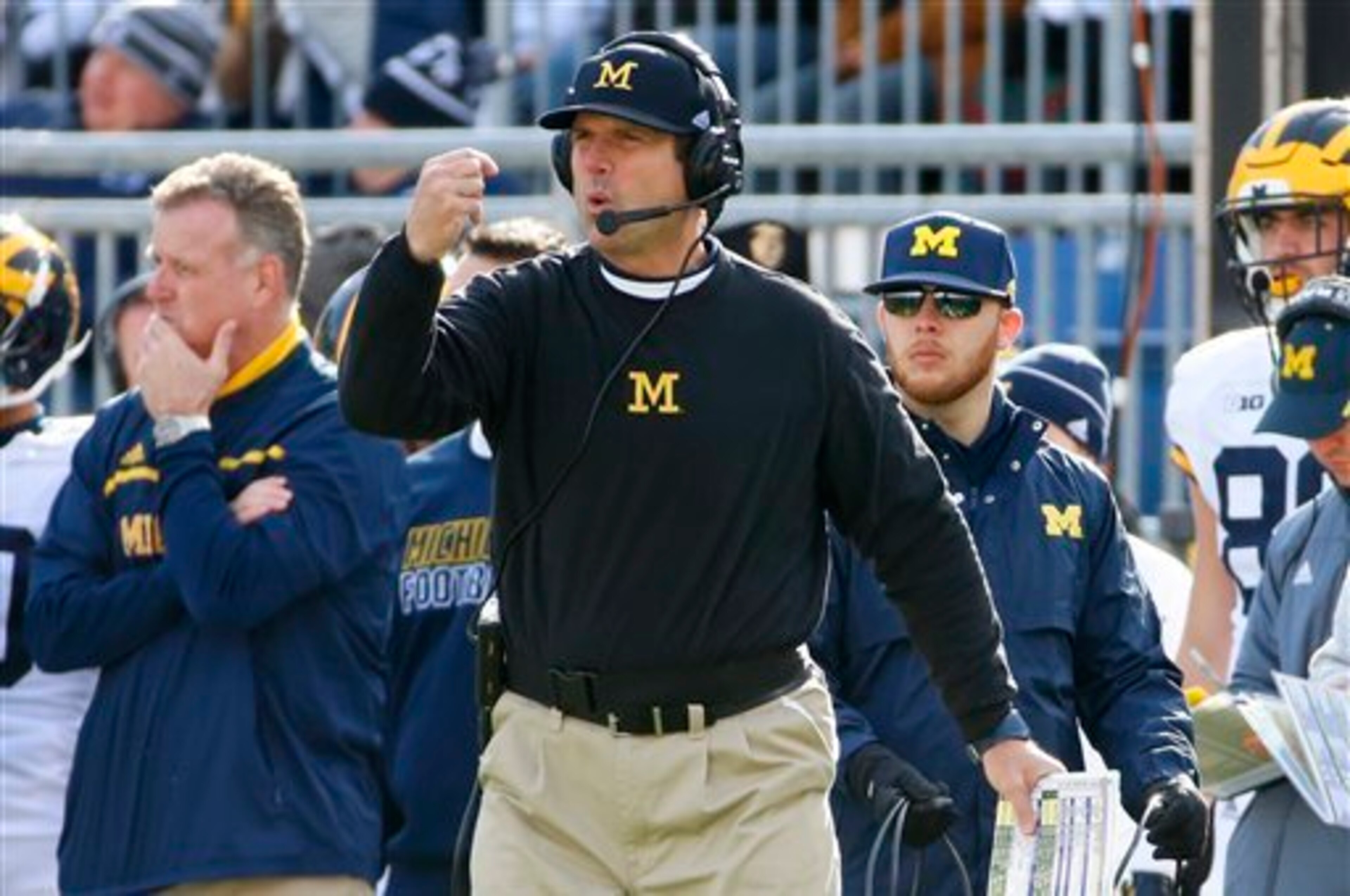 Jim Harbaugh has never spent more than four seasons at any head coaching stop. Jim Harbaugh has never spent more than four seasons at any head coaching stop.