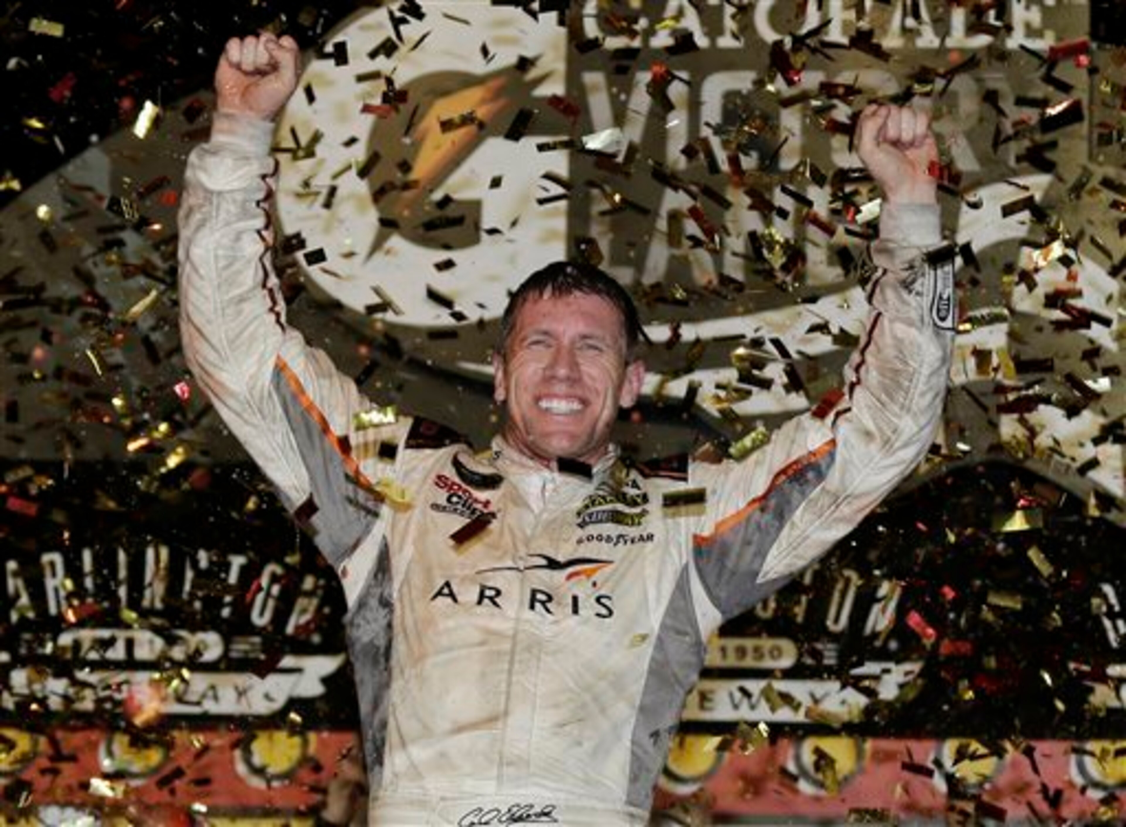 Carl Edwards won last September at Darlington, one of the tracks that included a test of the new low downforce aero package. Obviously, Carl likes it. Carl Edwards won last September at Darlington, one of the tracks that included a test of the new low downforce aero package. Obviously, Carl likes it.