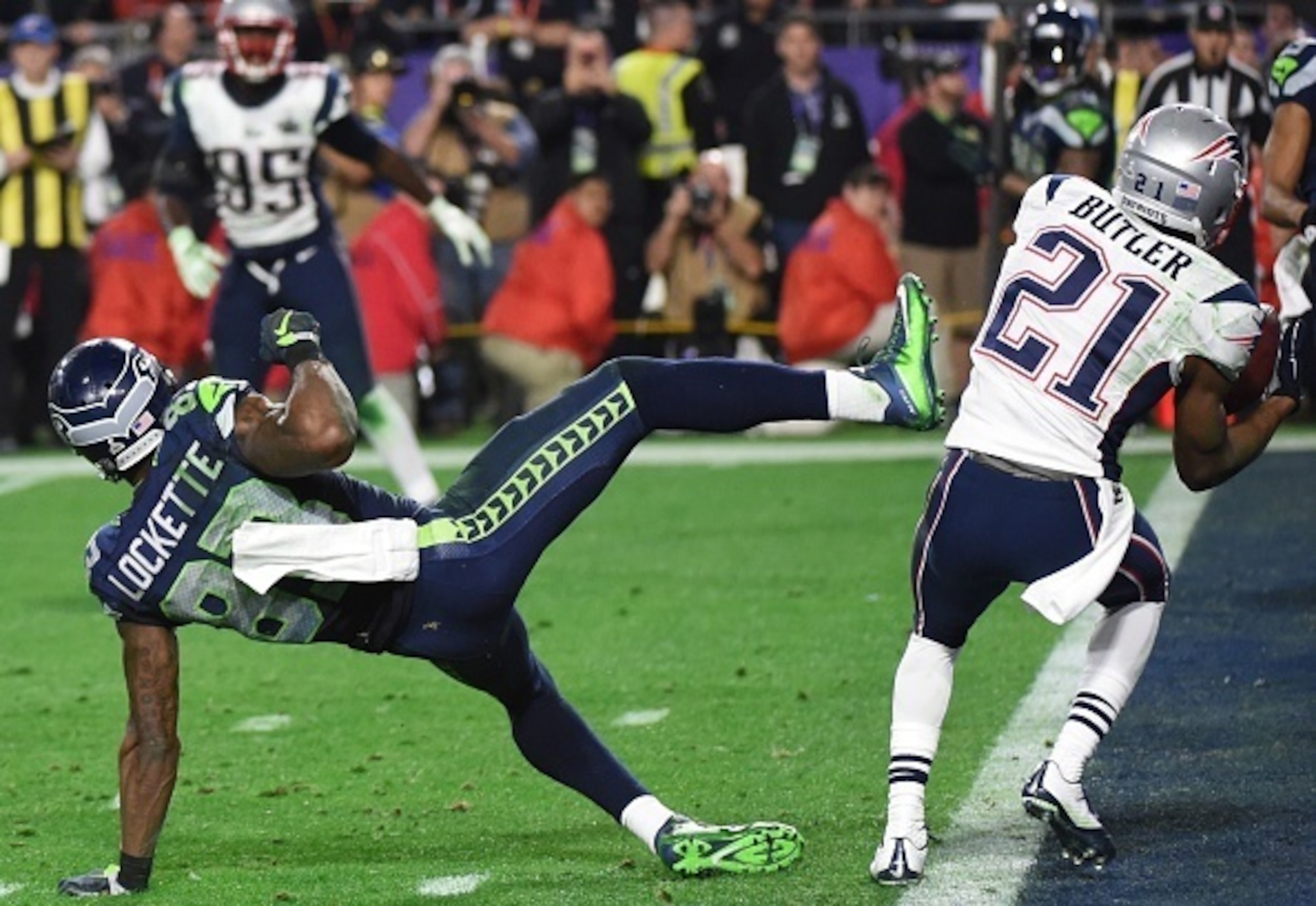 Malcolm Butler's interception is one of the best defensive plays in Super Bowl history.