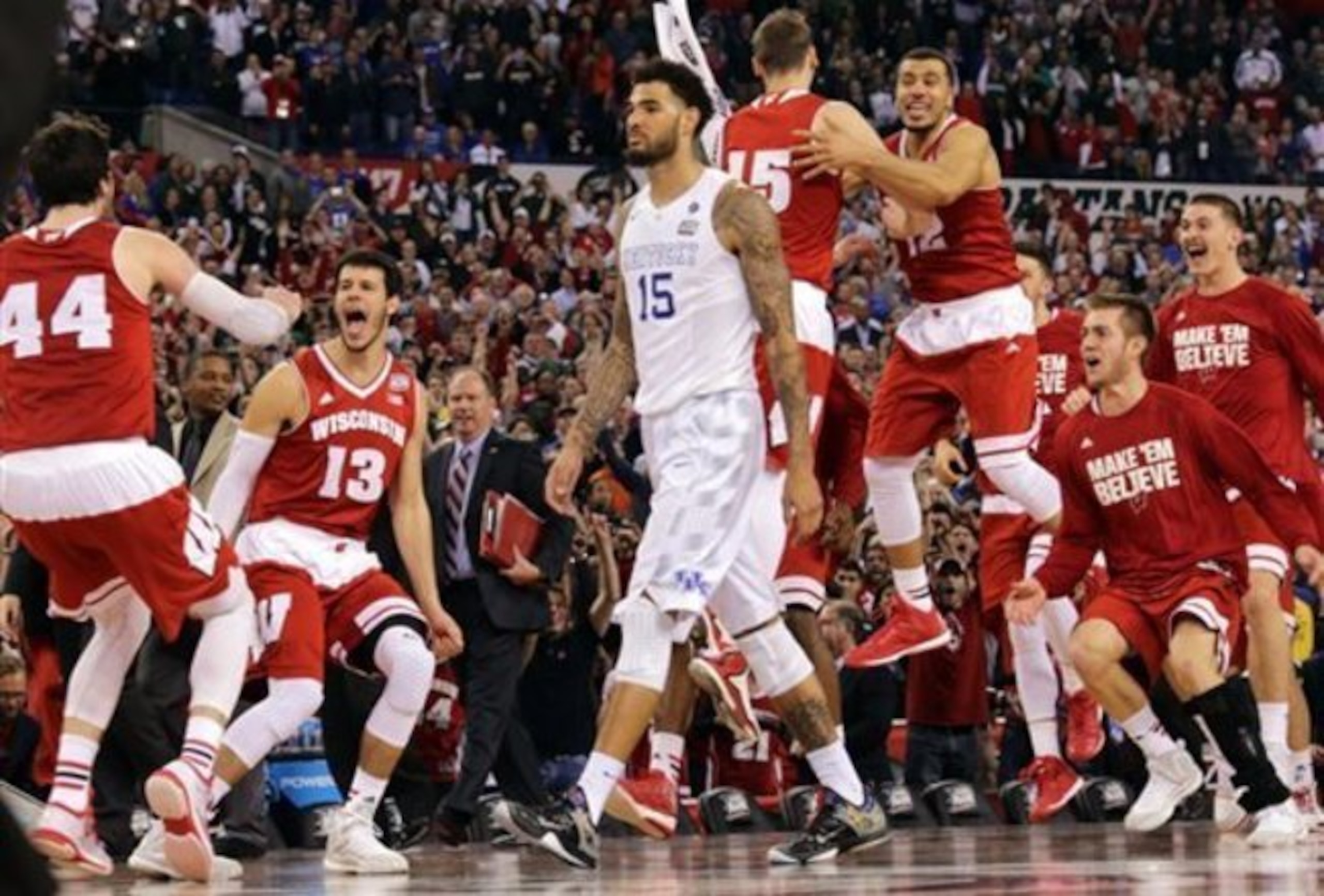 Wisconsin beating Kentucky in the Final Four was an all-time NCAA tournament upset.