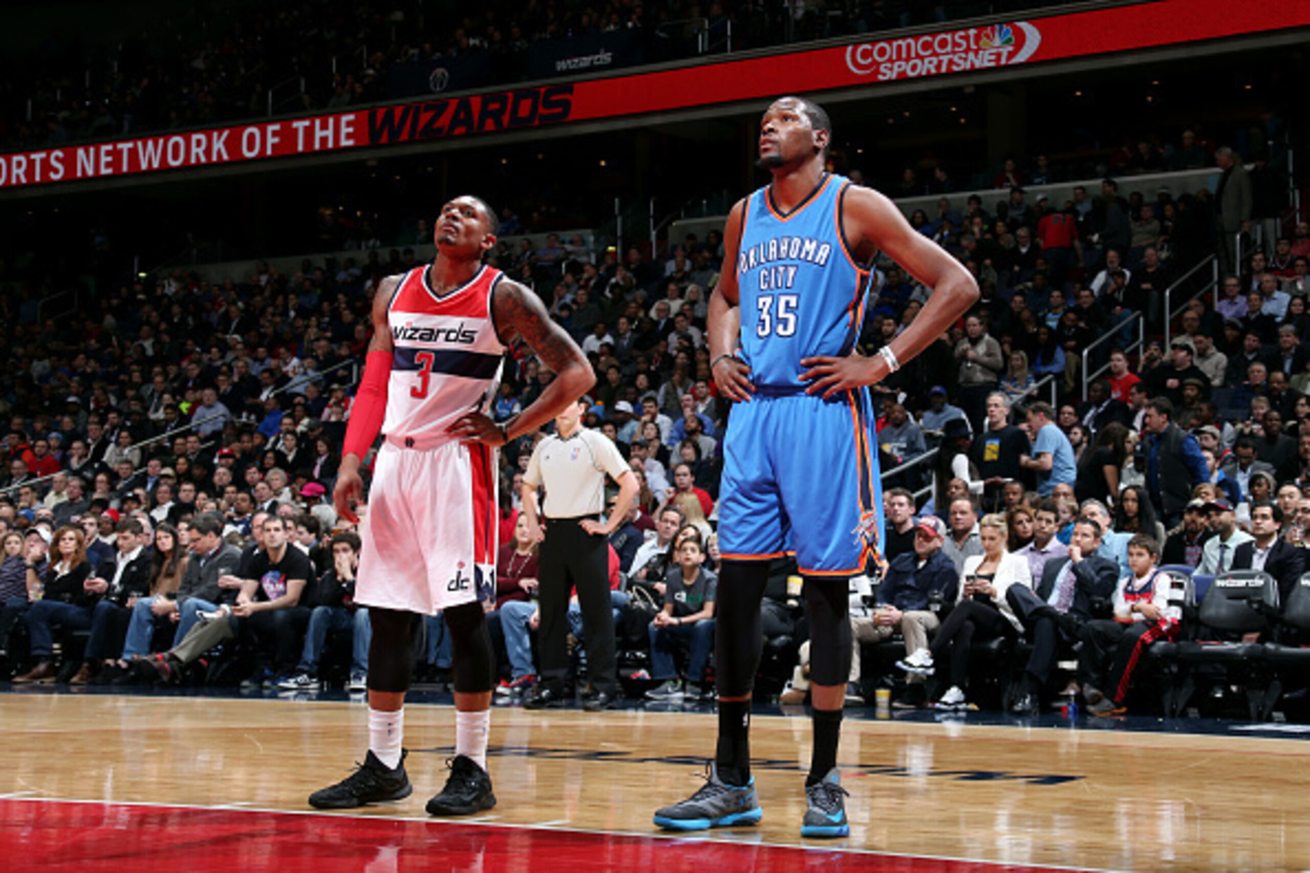 Bradley Beal (left) and Kevin Durant Bradley Beal (left) and Kevin Durant