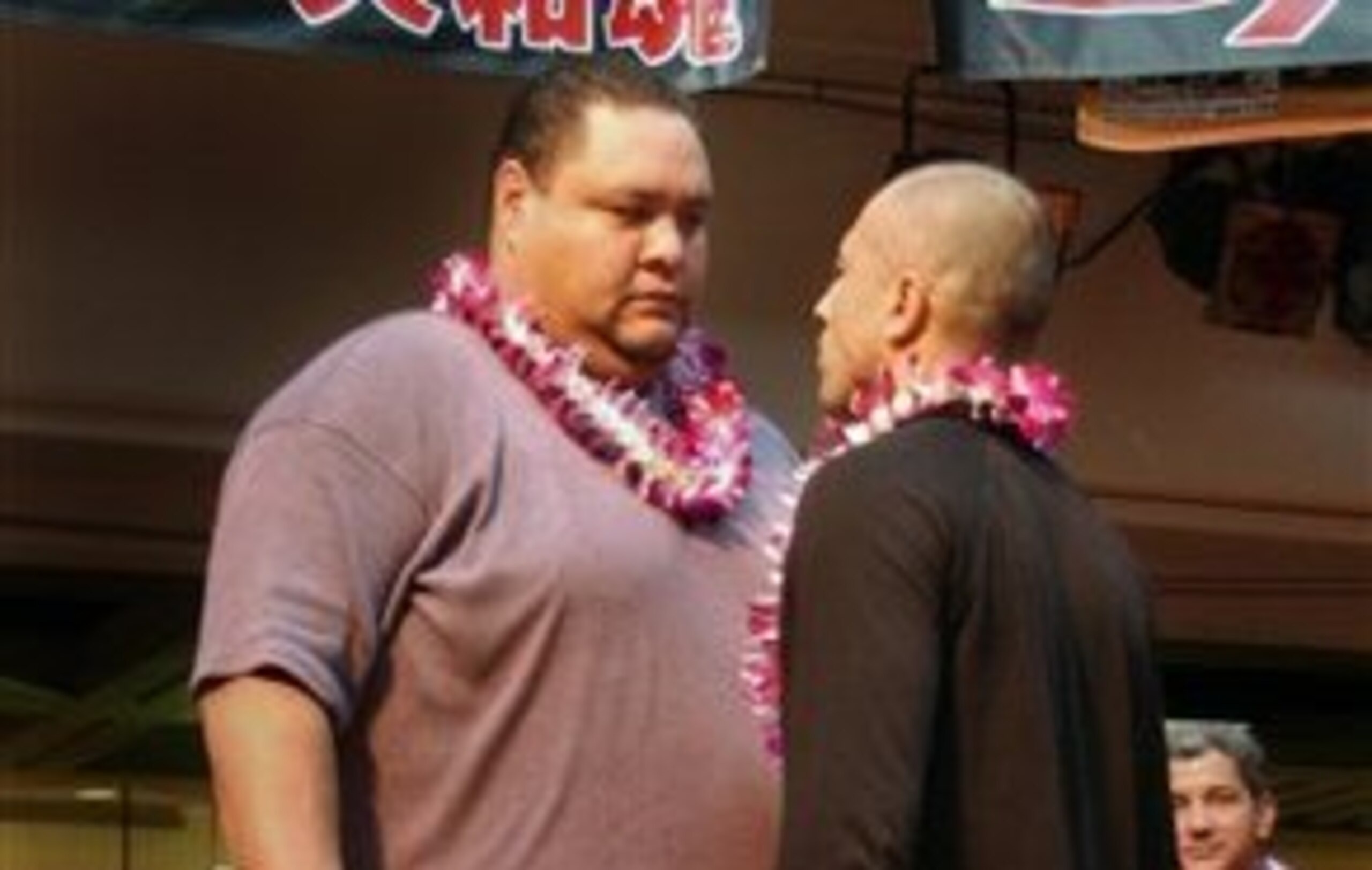 Akebono Taro (left) and Royce Gracie